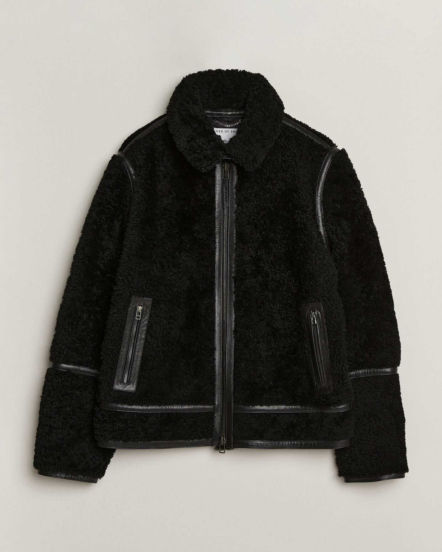 Homme | Manteaux Et Vestes | Tiger of Sweden | Viggo Shearling Jacket Black