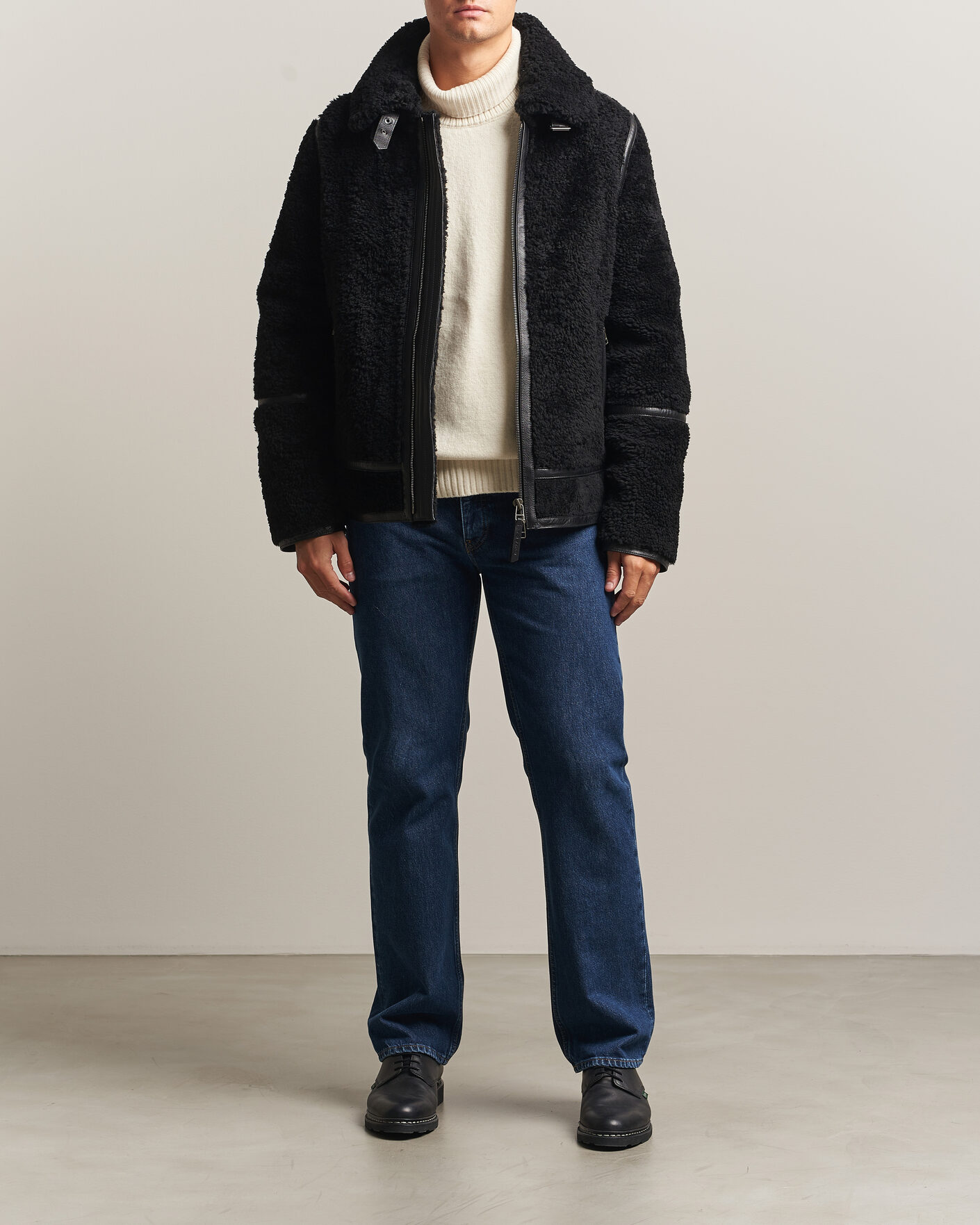 Homme | Manteaux Et Vestes | Tiger of Sweden | Viggo Shearling Jacket Black