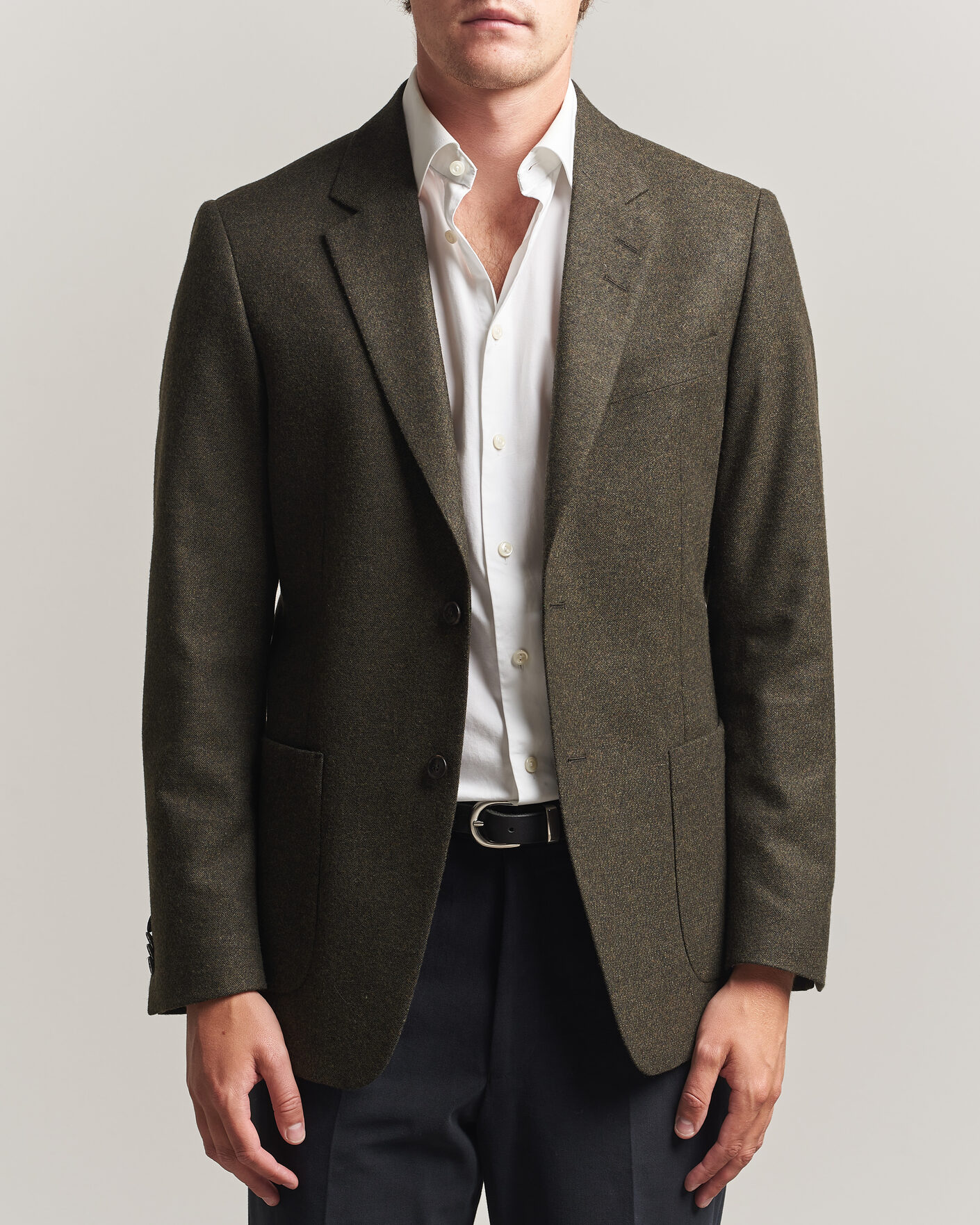 Homme | Blazers | Tiger of Sweden | Justin Wool Flannel Suit Blazer Muted Canopy
