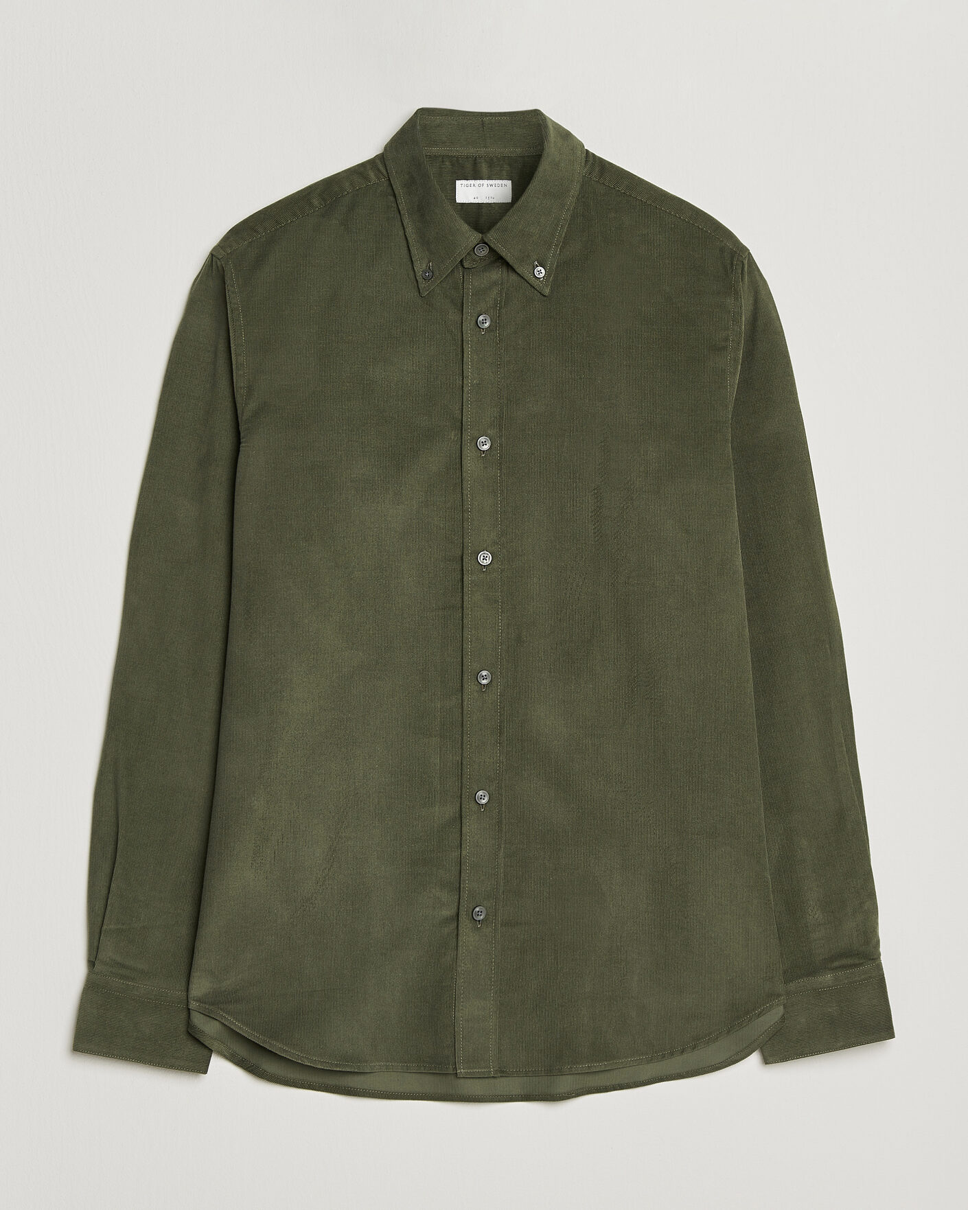 Homme | Chemises | Tiger of Sweden | Bjorn Corduroy Shirt City Green
