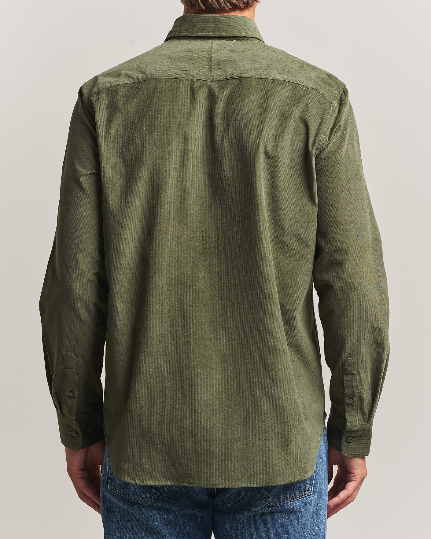 Homme | Chemises | Tiger of Sweden | Bjorn Corduroy Shirt City Green