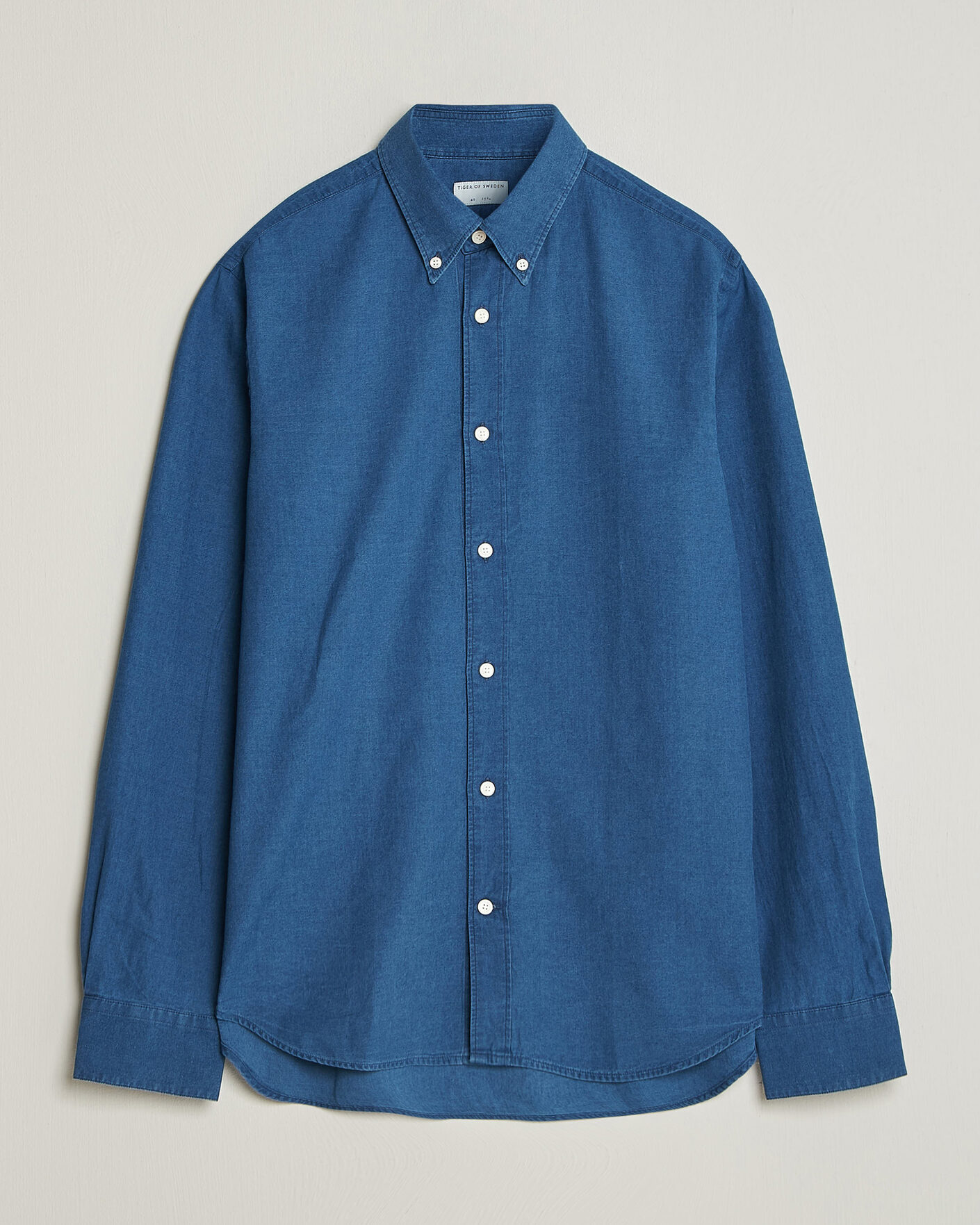 Homme | Chemises | Tiger of Sweden | Bjorn Denim Shirt Blue