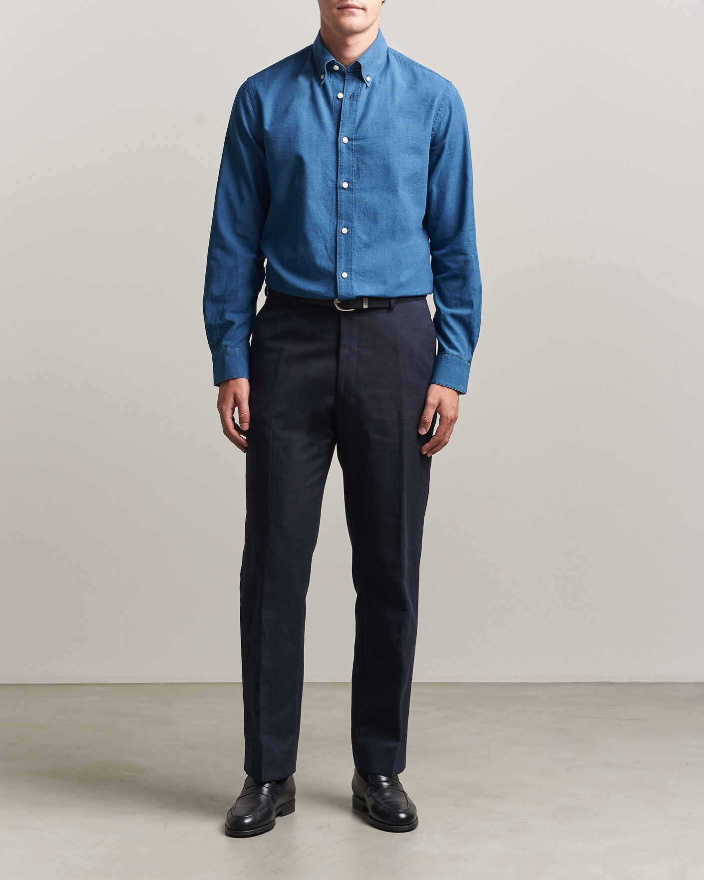 Homme | Chemises | Tiger of Sweden | Bjorn Denim Shirt Blue