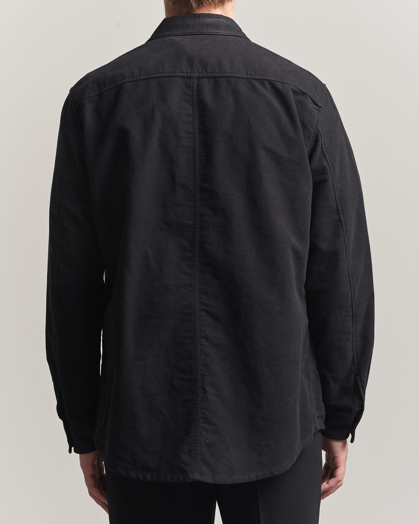 Homme | Chemises | Tiger of Sweden | Bishop Cotton Overshirt Black