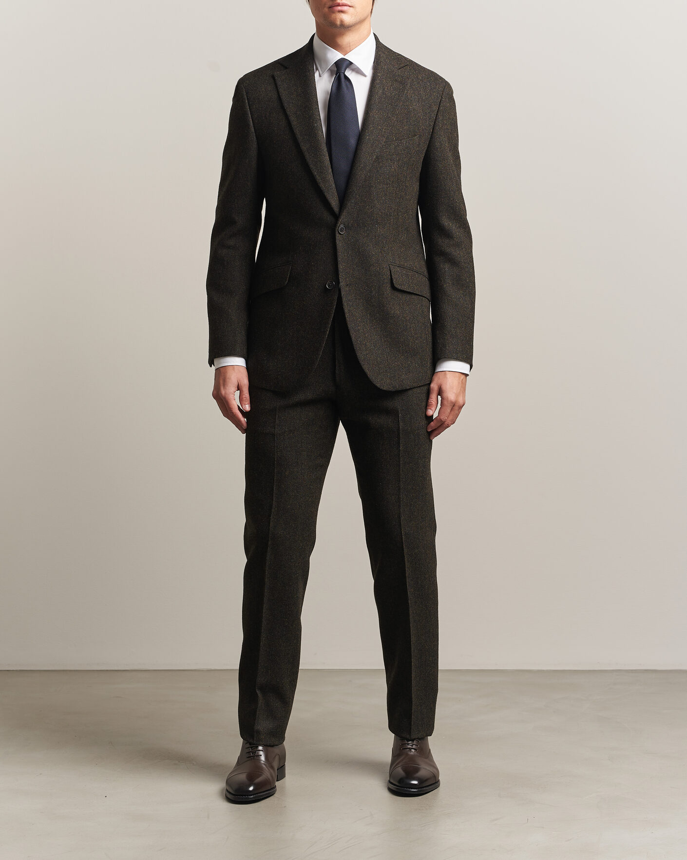 Homme | Blazers | Walker Slater | Edward Shetland Wool Donegal Blazer Brown