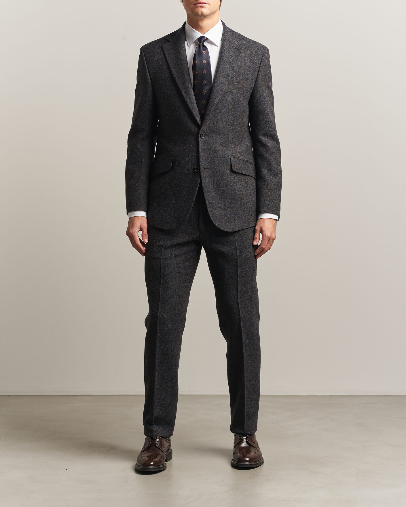 Homme | Blazers | Walker Slater | Edward Shetland Wool Donegal Blazer Navy