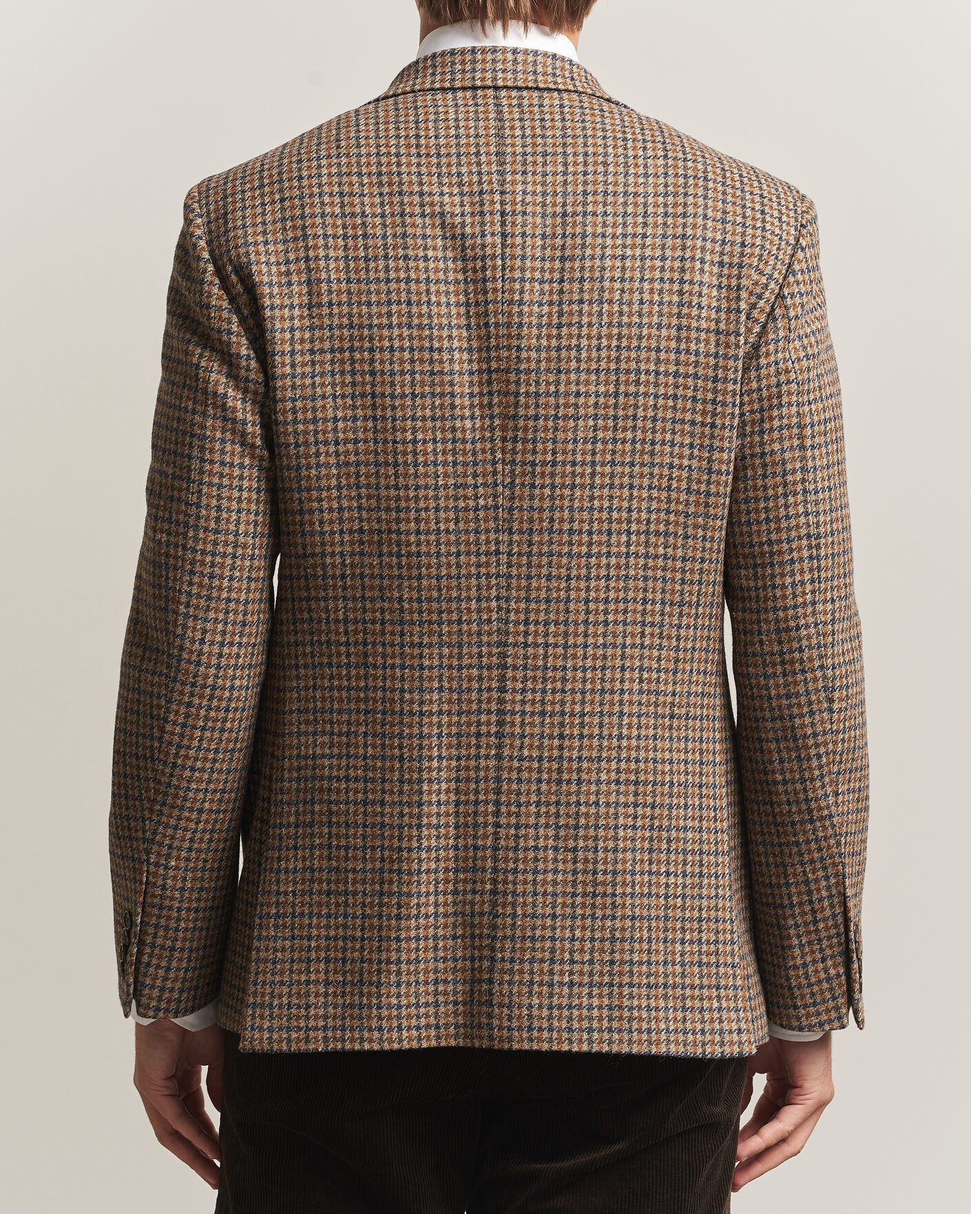 Homme | Blazers | Walker Slater | Edward Lambswool Puppytooth Blazer Sandstone