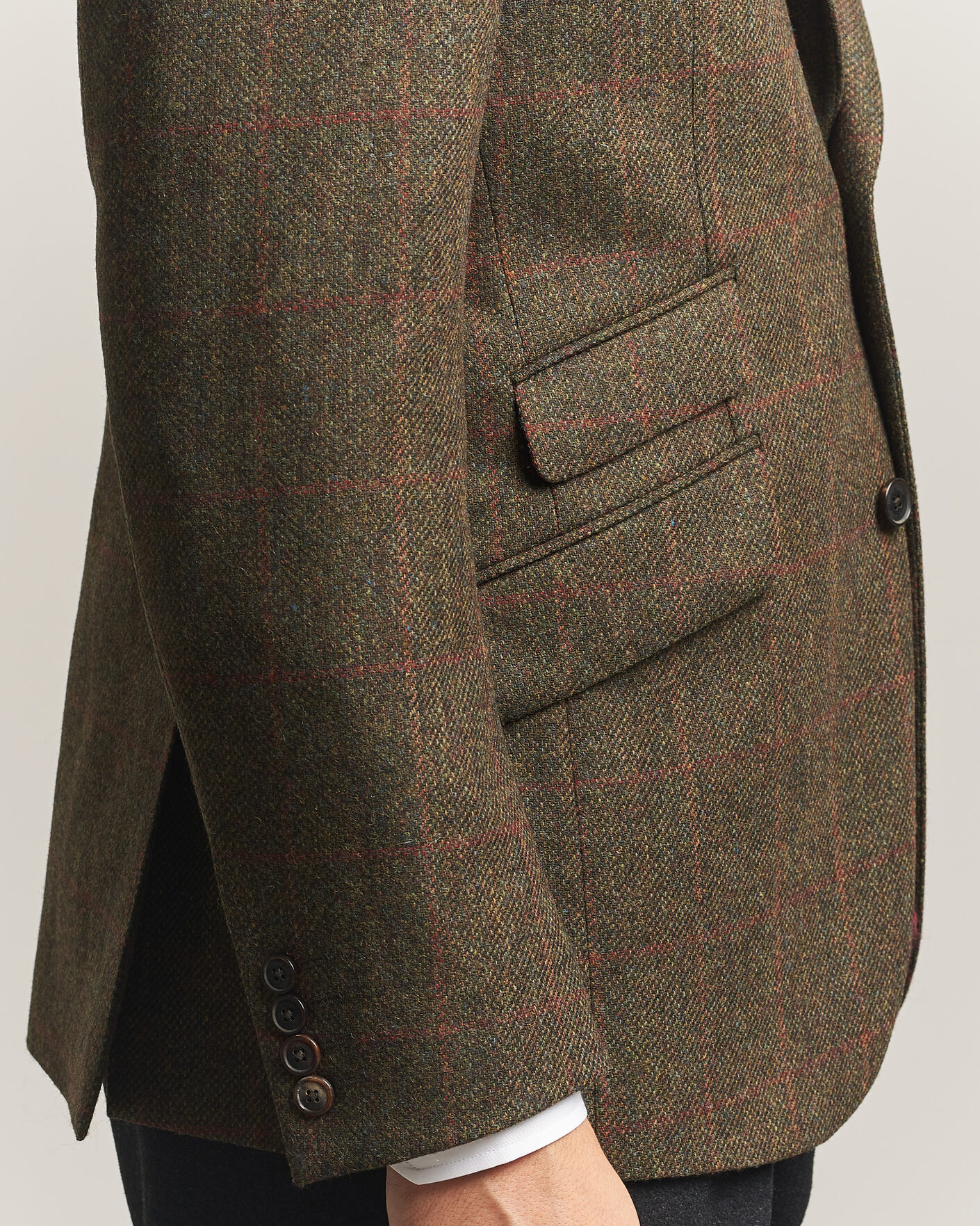 Homme | Blazers | Walker Slater | Edward Lambswool Windowpane Blazer Green
