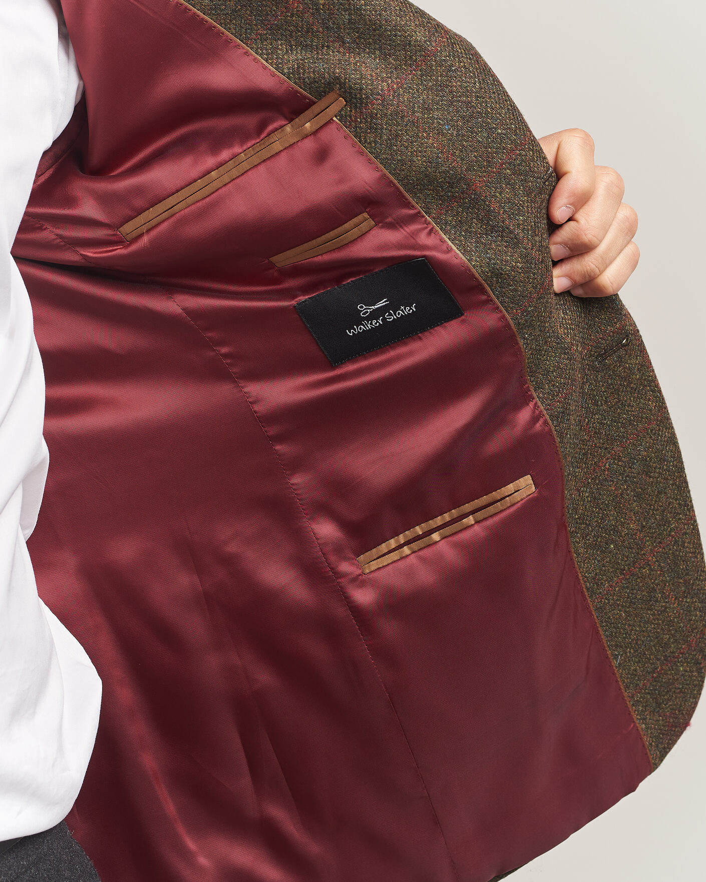 Homme | Blazers | Walker Slater | Edward Lambswool Windowpane Blazer Green