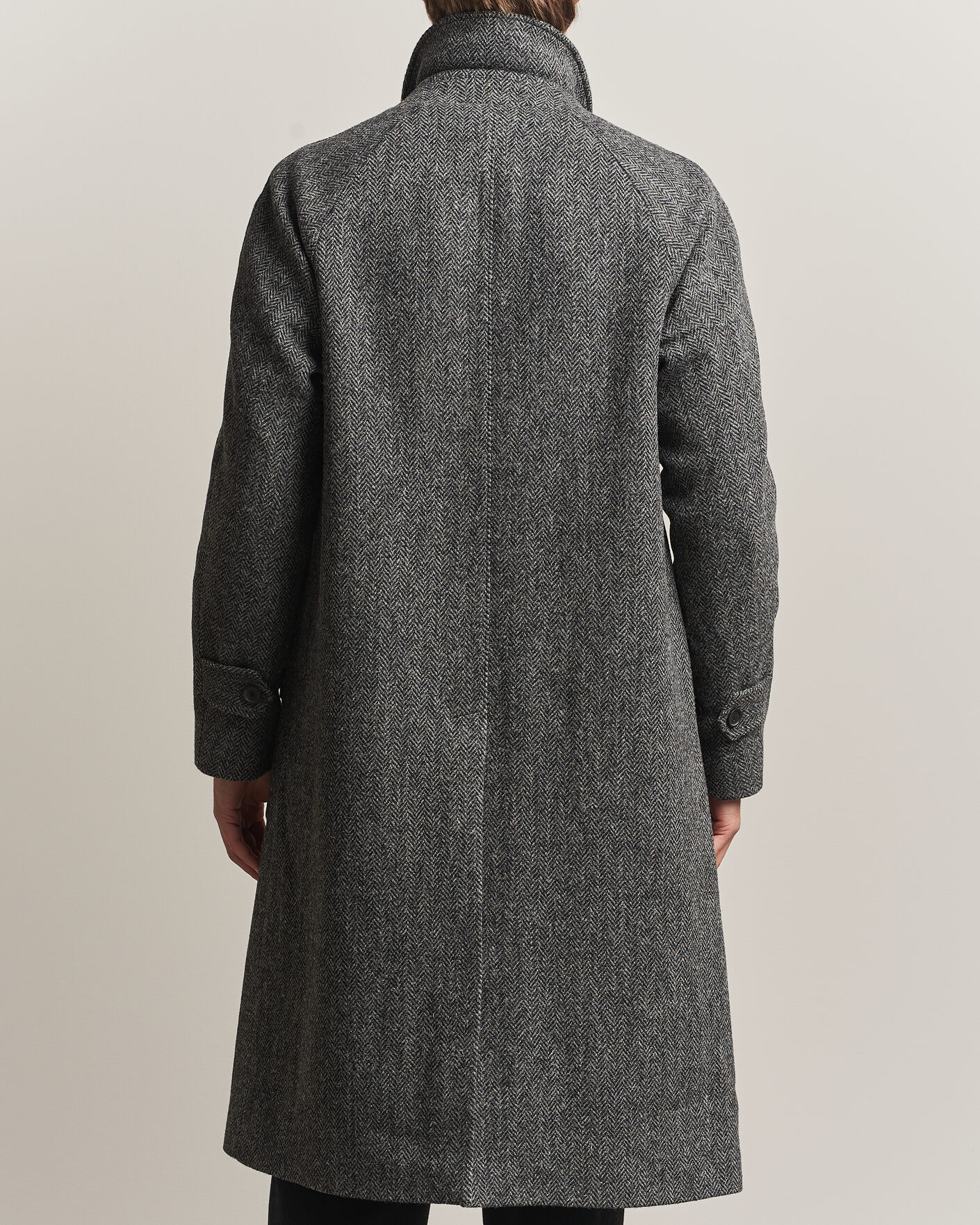 Homme | Manteaux Et Vestes | Walker Slater | Sherlock Harris Tweed Herringbone Coat Charcoal