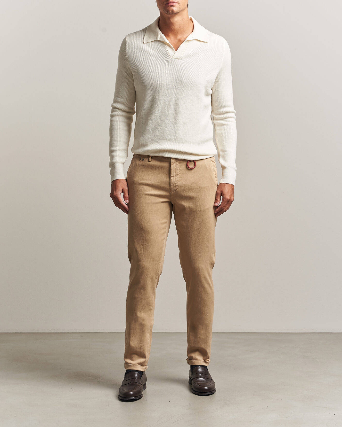 Homme | Pantalons | Tramarossa | Luis Superstrech Cotton Chino Beige