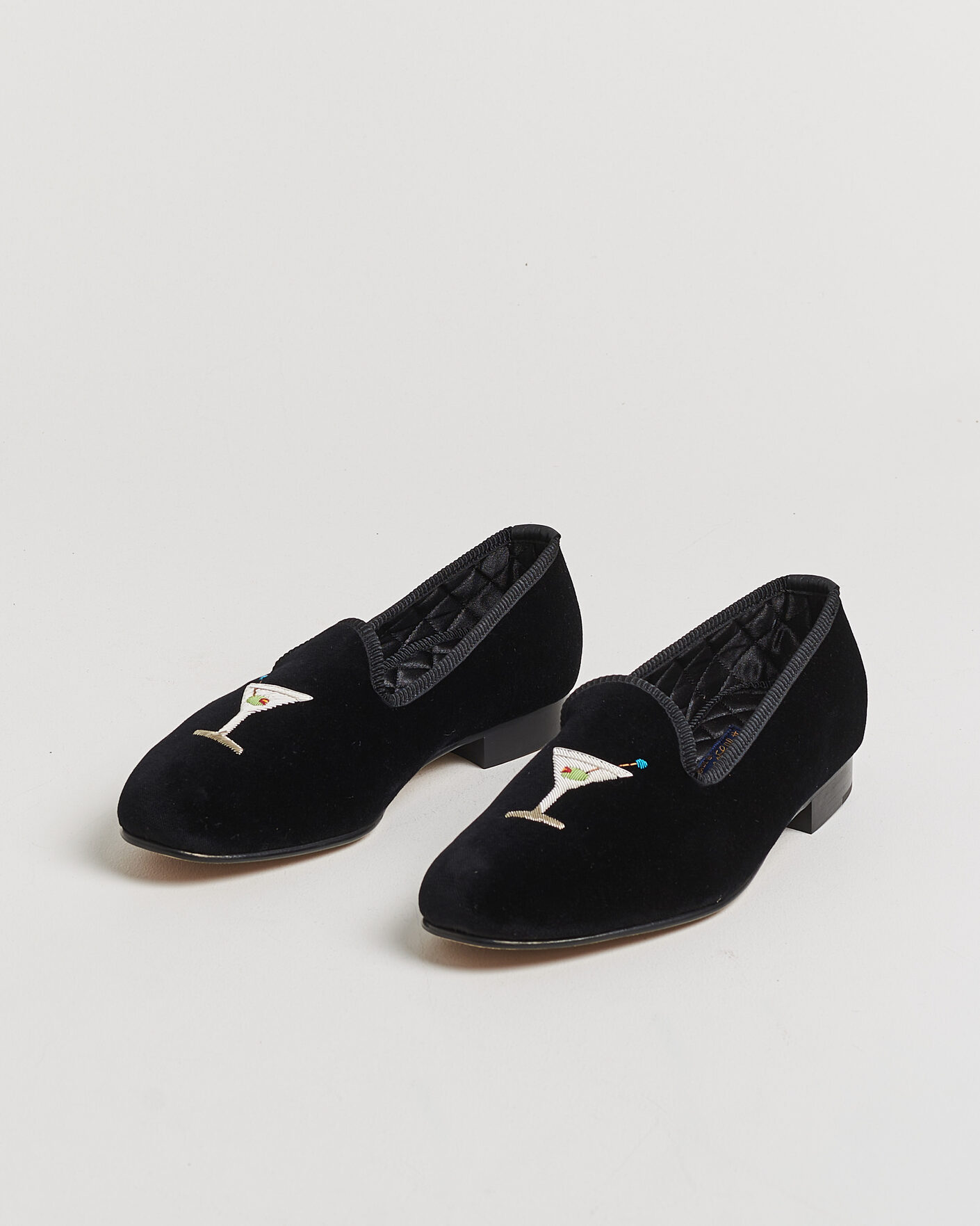 Homme | Loafers | Bowhill & Elliott | Martini Venetian Pump Black Velvet