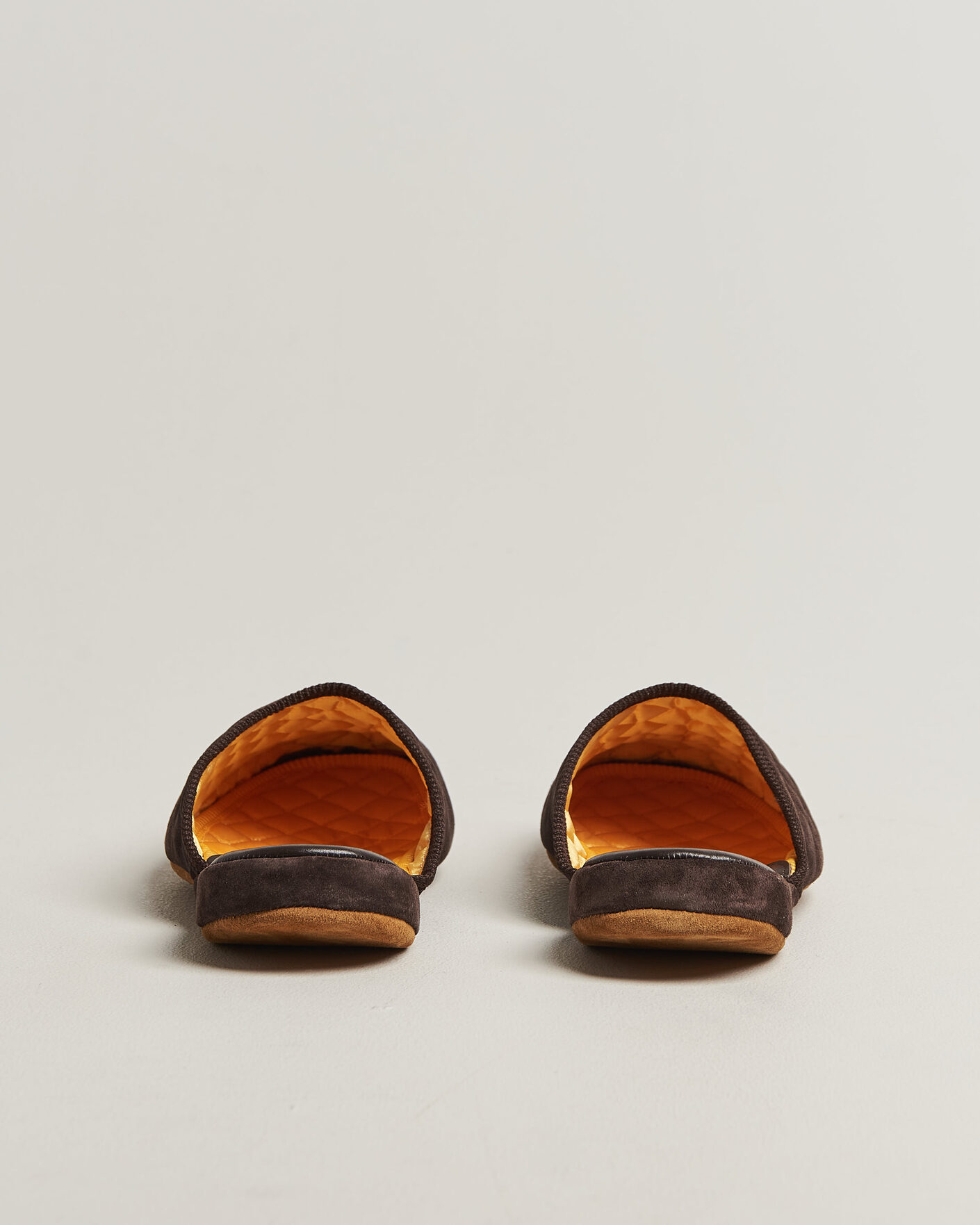 Homme | Sandales Et Mules | Bowhill & Elliott | Mule Slipper Quilt Lining Chocolate Suede