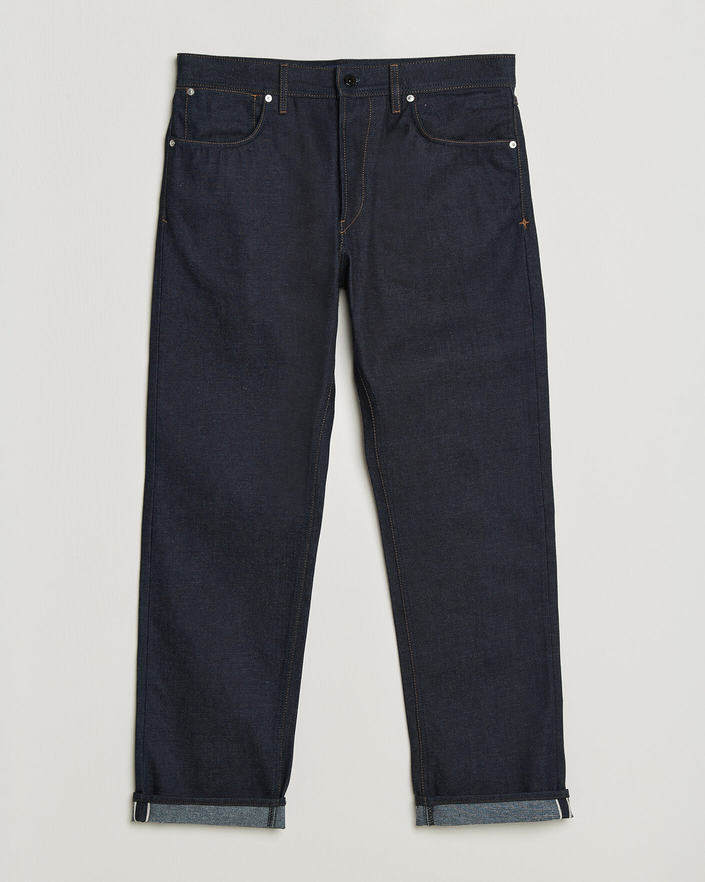 Homme | Jeans | Stone Island | Regular Straight Fit Selvedge Jeans Blue Raw