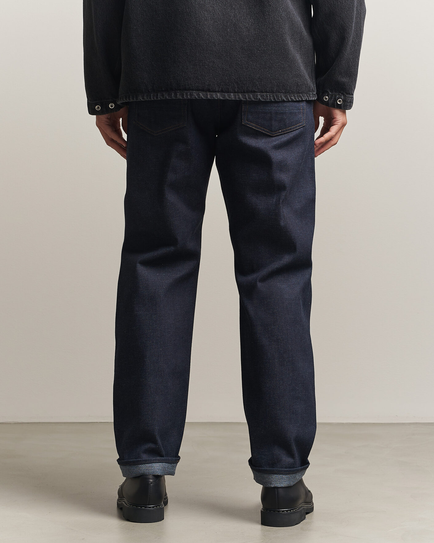 Homme | Jeans | Stone Island | Regular Straight Fit Selvedge Jeans Blue Raw