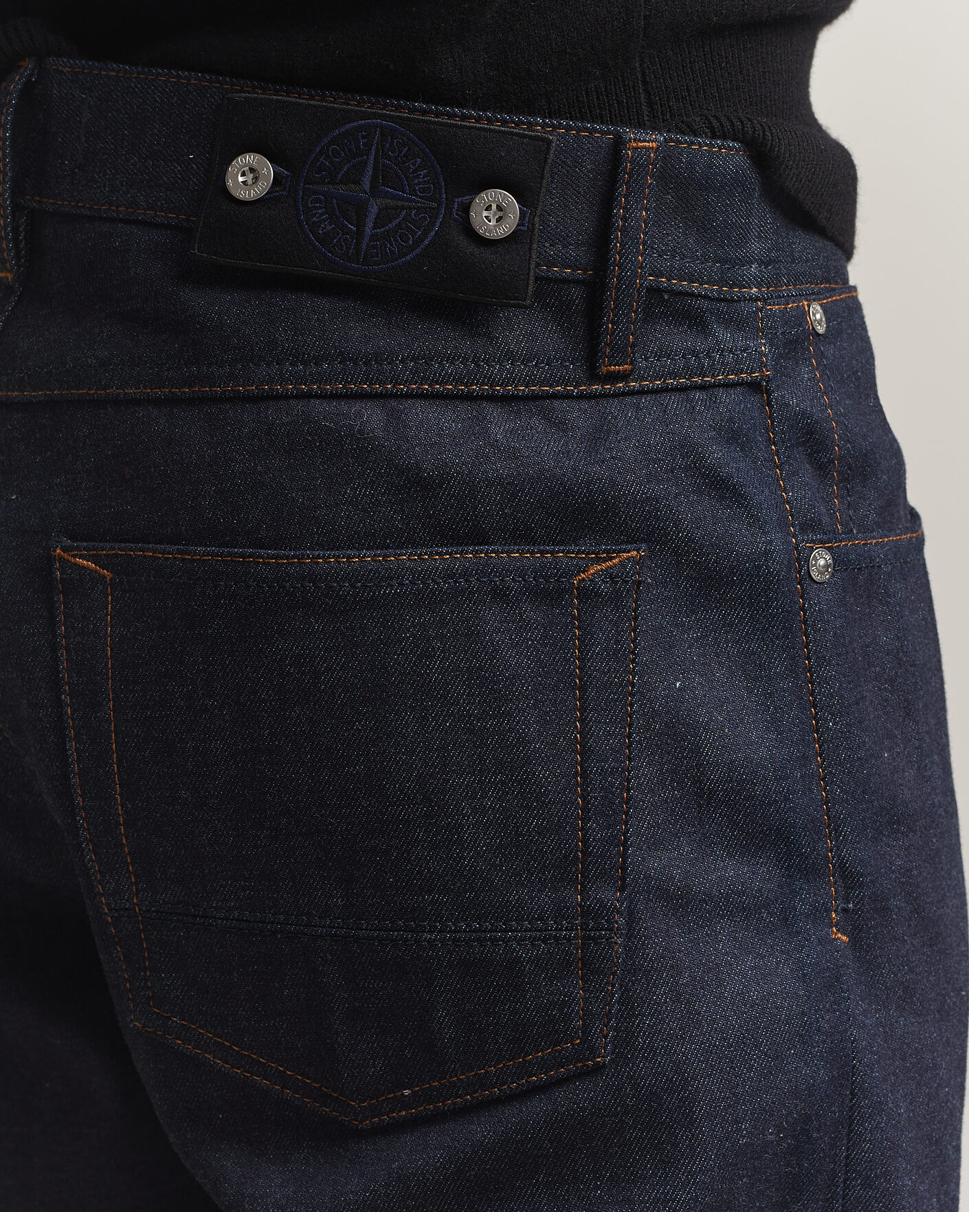 Homme | Jeans | Stone Island | Regular Straight Fit Selvedge Jeans Blue Raw