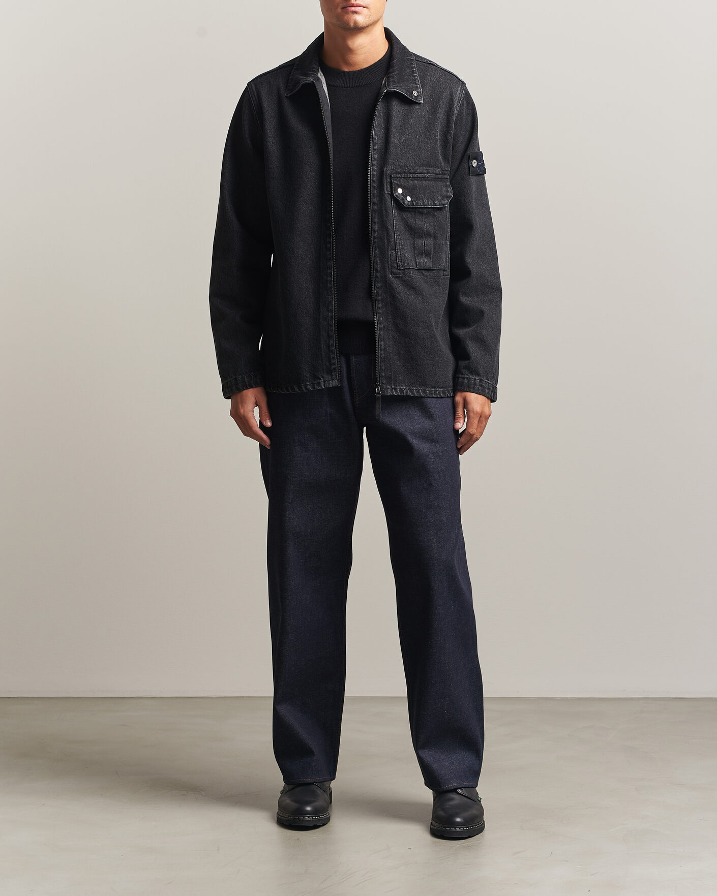 Homme | Pantalons | Stone Island | Loose Fit Jeans Blue Raw