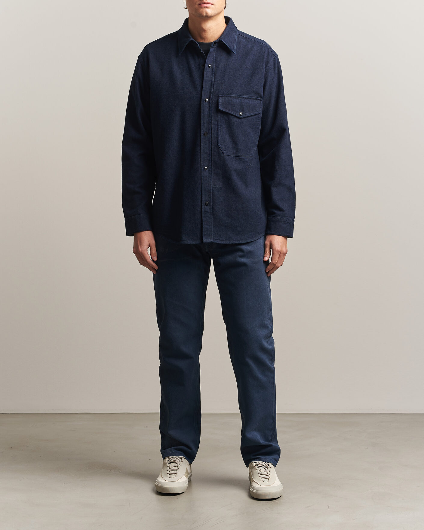 Homme | Jeans | Stone Island | Hand Sprayed Reflective Bull Denim Jeans Slate Blue