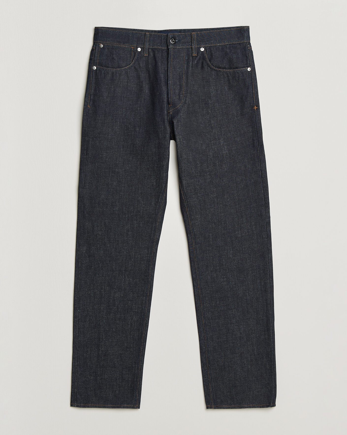 Homme | Jeans | Stone Island | Regular Straight Fit Indigo Jeans Blue Raw