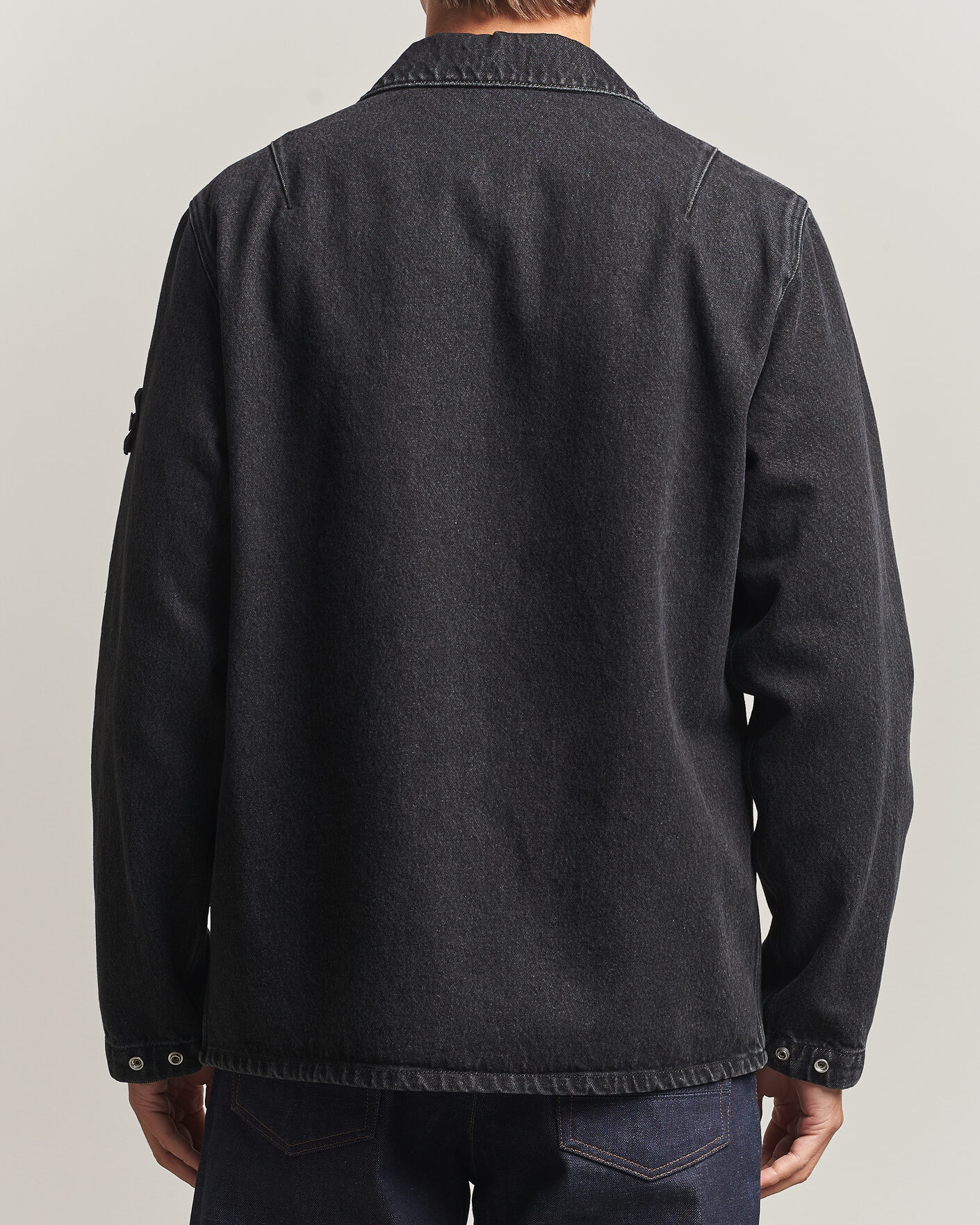 Homme | Chemises | Stone Island | Denim Overshirt Black Medium Wash