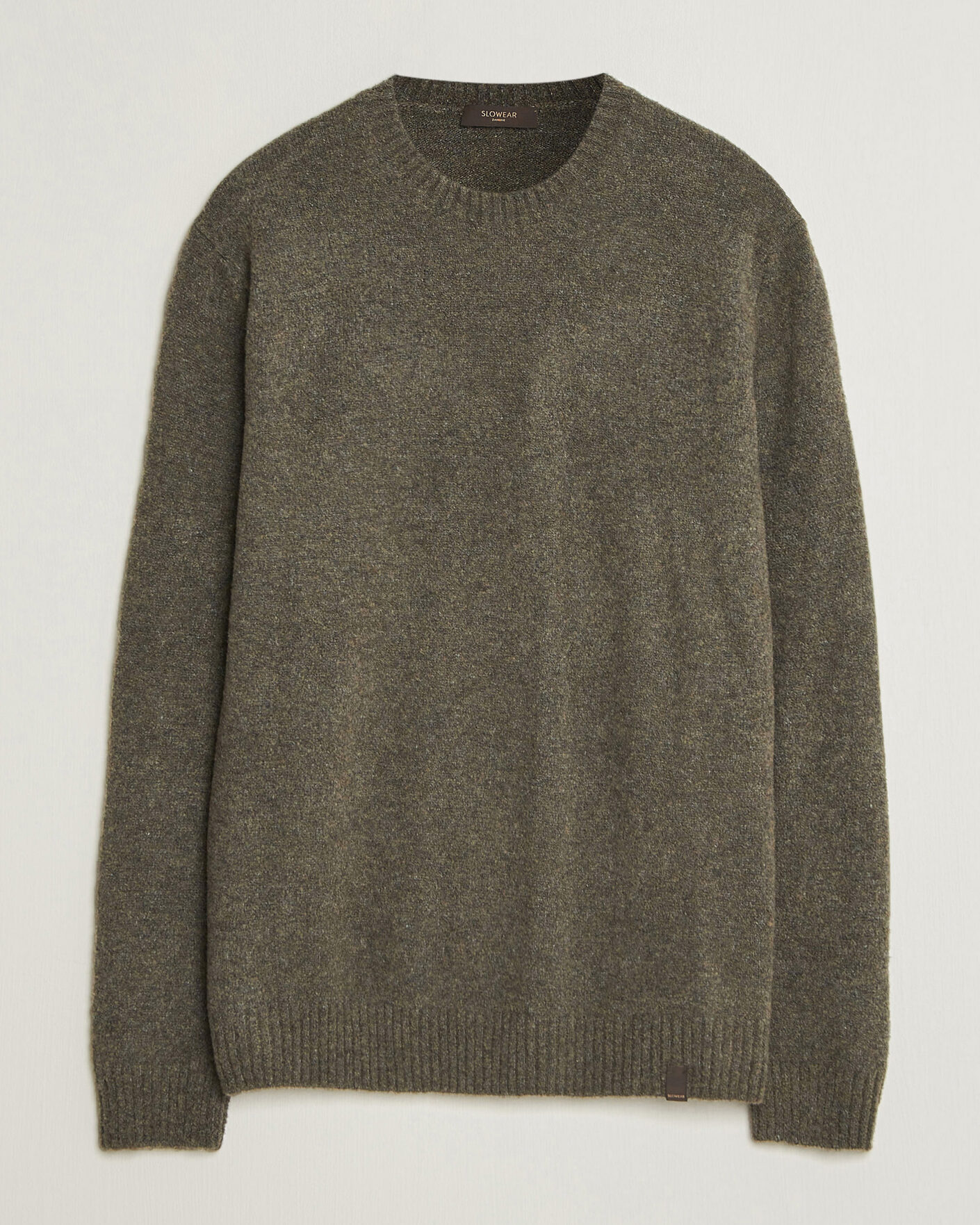 Homme | Pulls Et Tricots | Zanone | Wool Boucle Crew Neck Forest Green