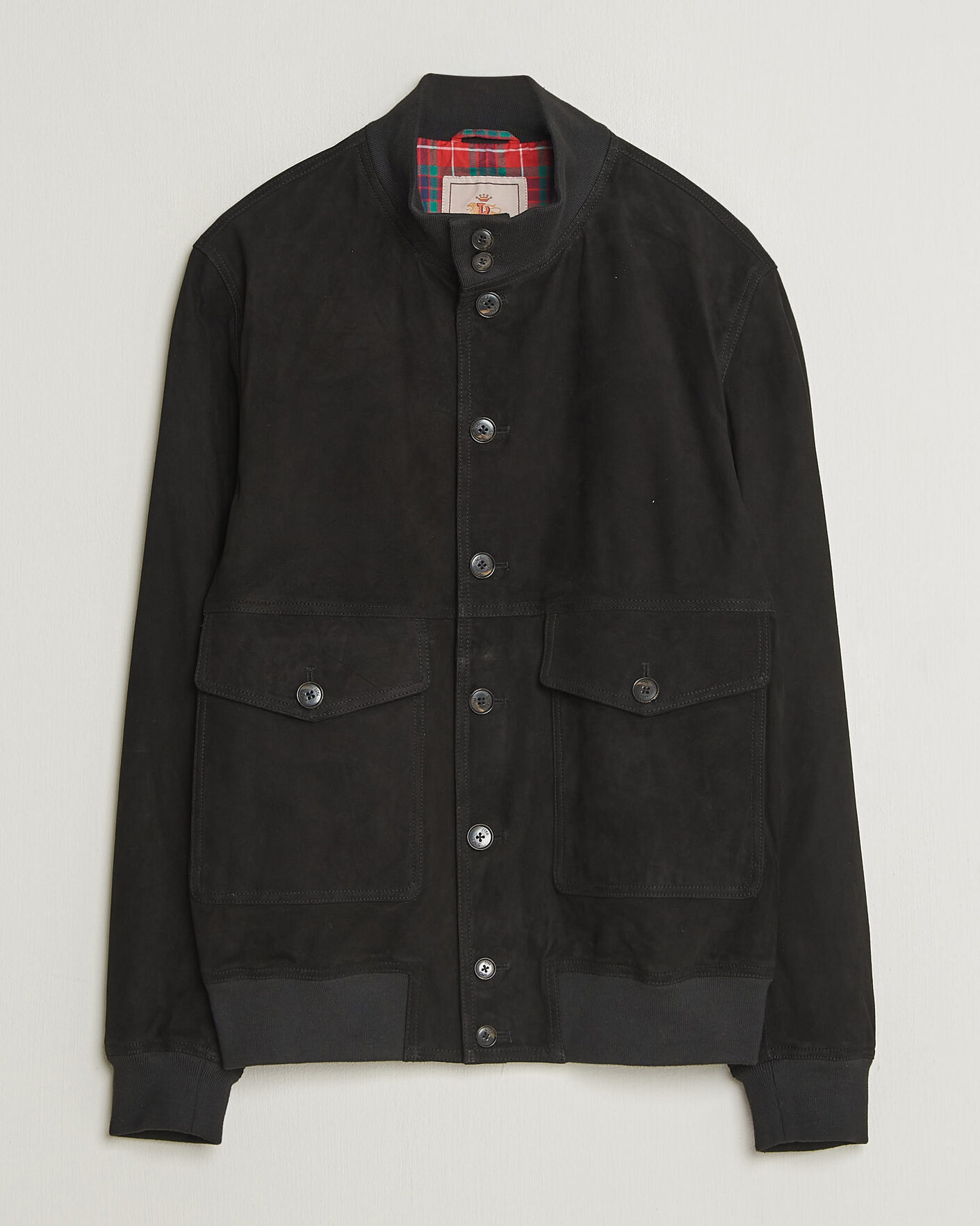 Homme | Manteaux Et Vestes | Baracuta | Suede Blouson Jacket Black