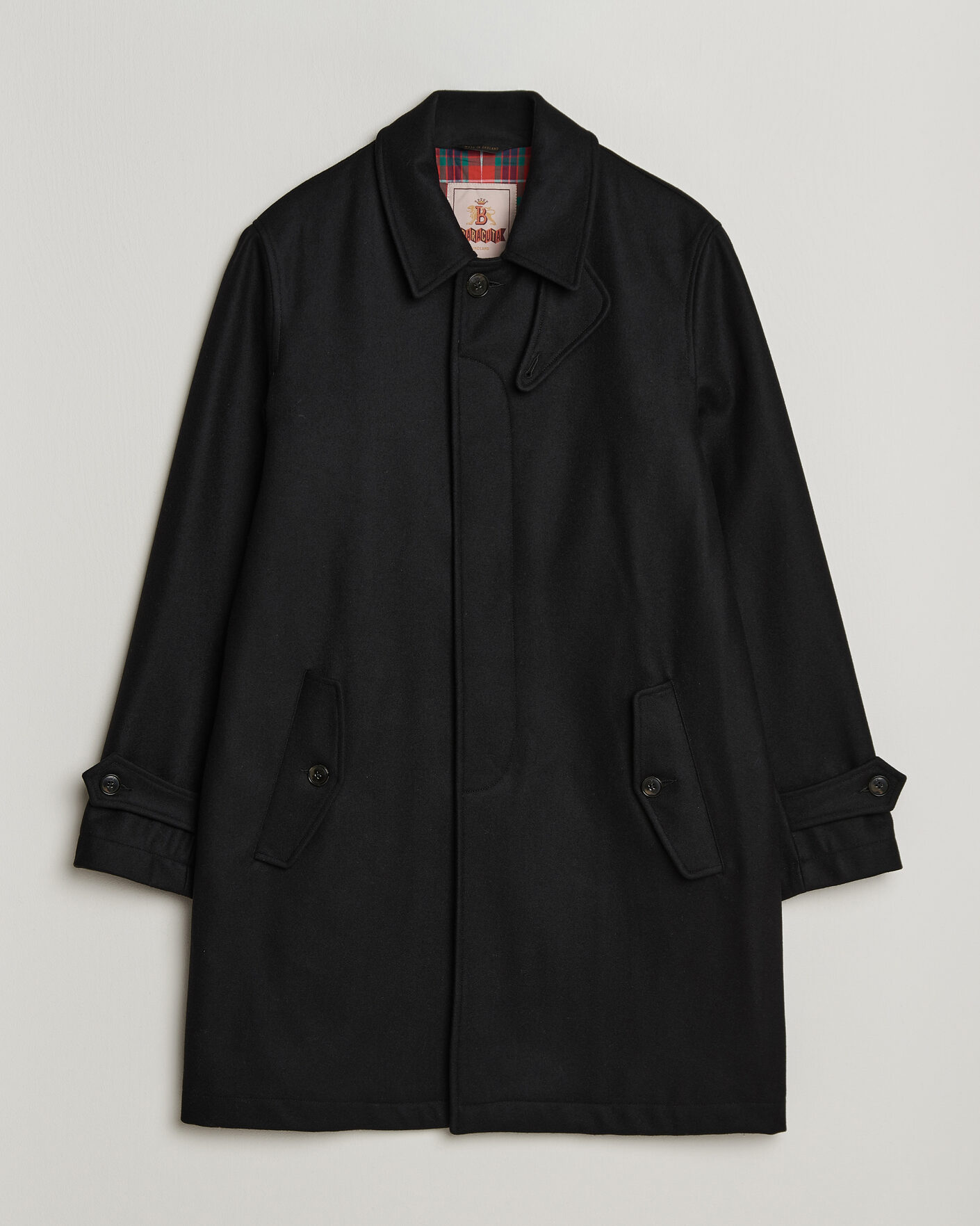 Homme | Manteaux Et Vestes | Baracuta | G10 Melton Wool Coat Black