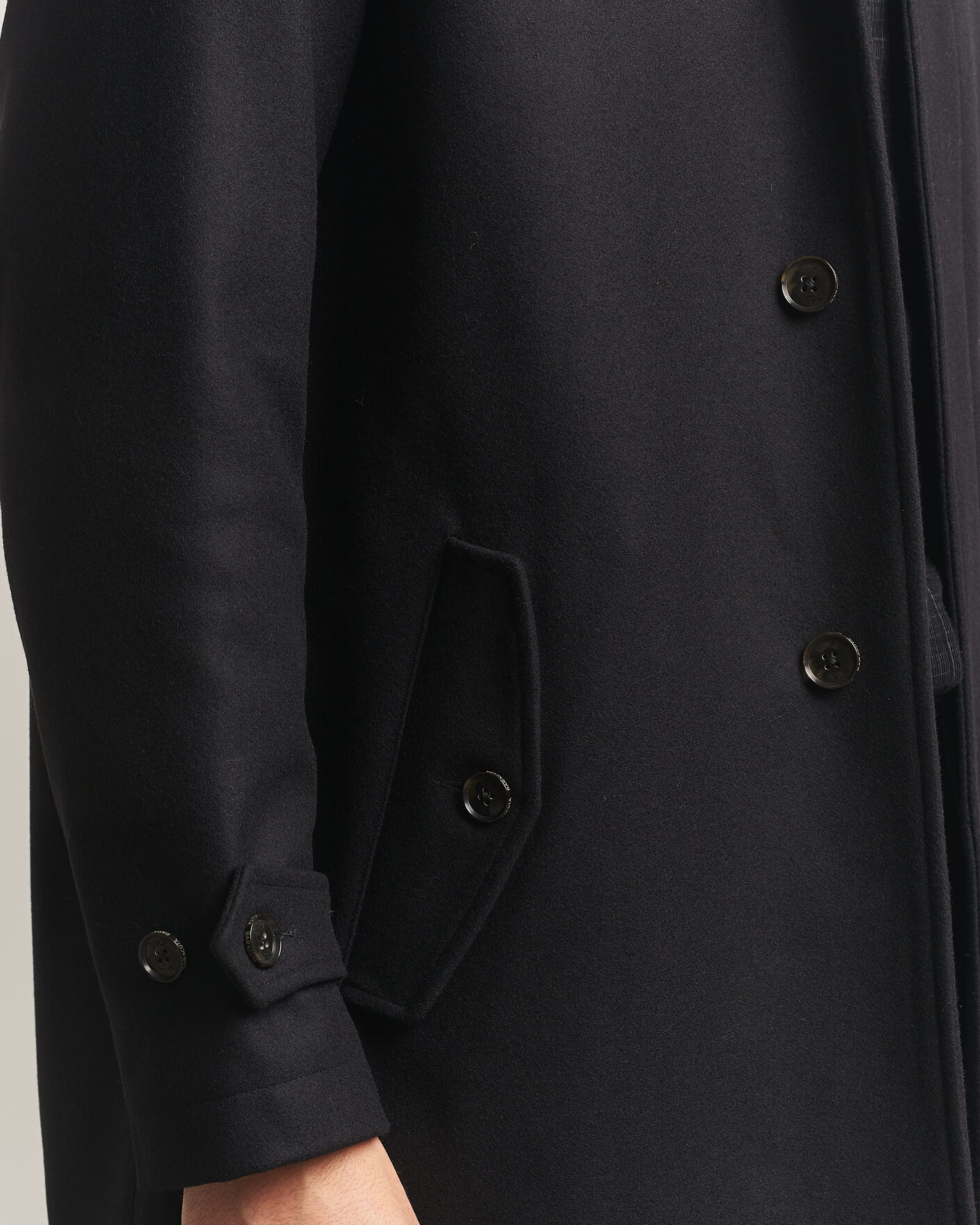 Homme | Manteaux Et Vestes | Baracuta | G10 Melton Wool Coat Black