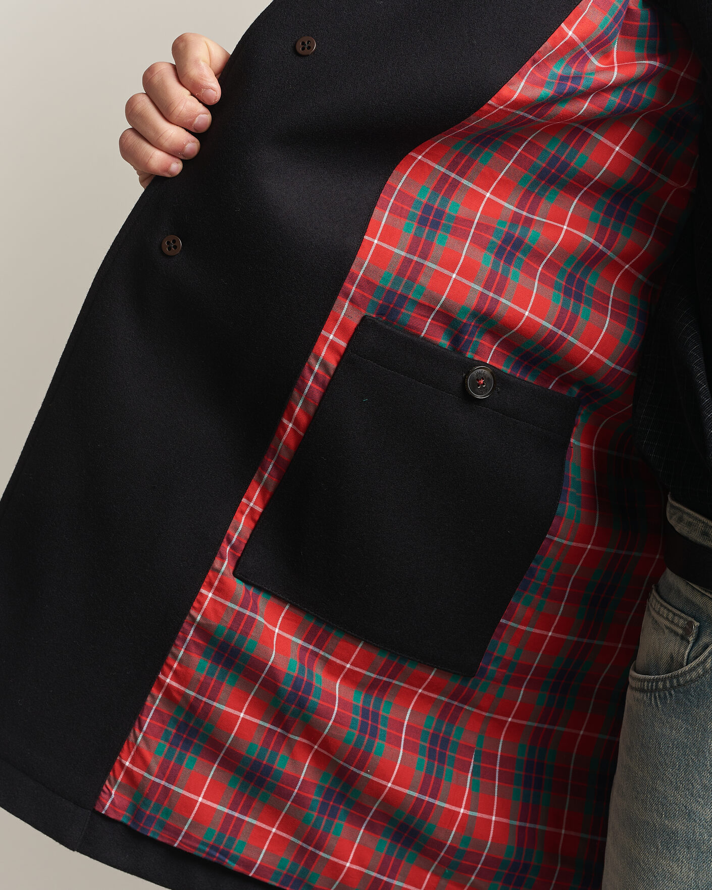 Homme | Manteaux Et Vestes | Baracuta | G10 Melton Wool Coat Black