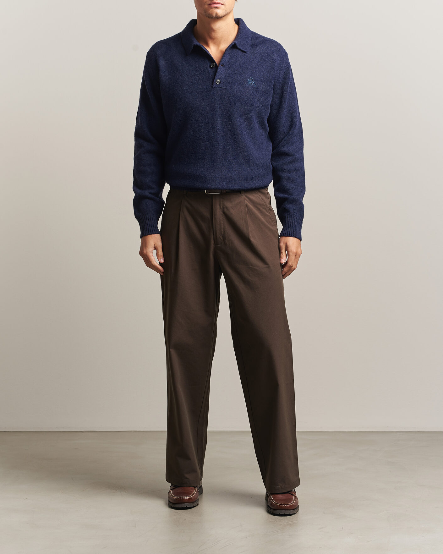 Homme | Pulls Et Tricots | Baracuta | Shetland Polo Navy