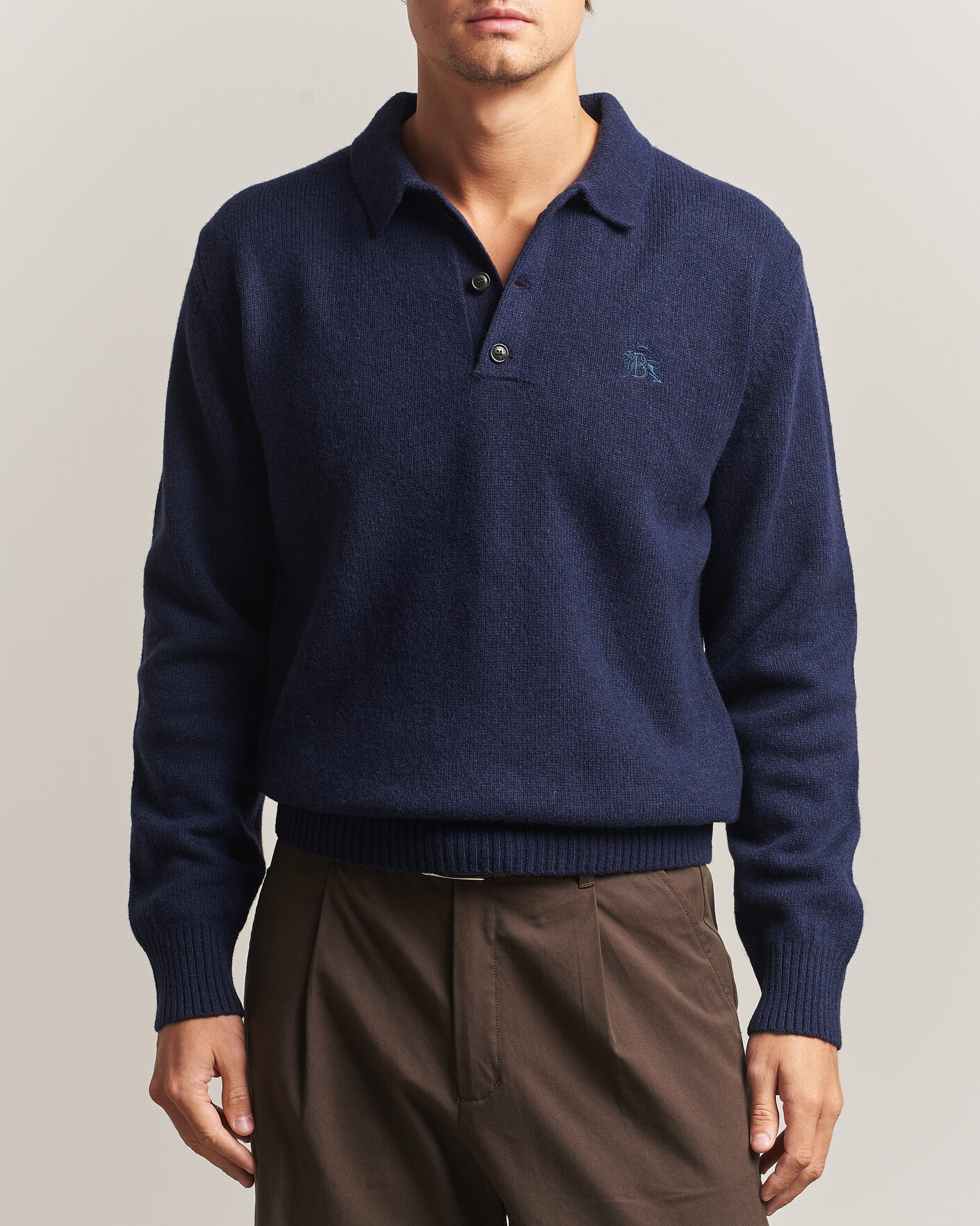 Homme | Pulls Et Tricots | Baracuta | Shetland Polo Navy