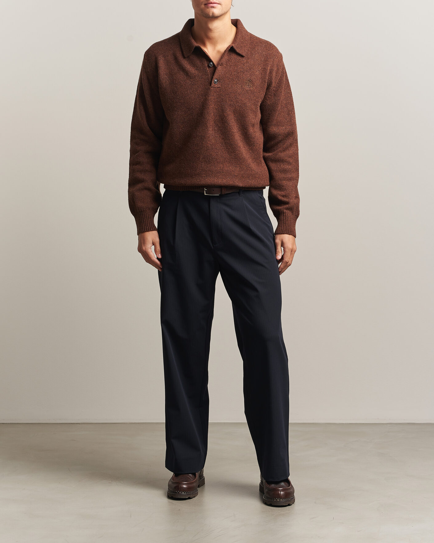 Homme | Pulls Et Tricots | Baracuta | Shetland Polo Slate Black