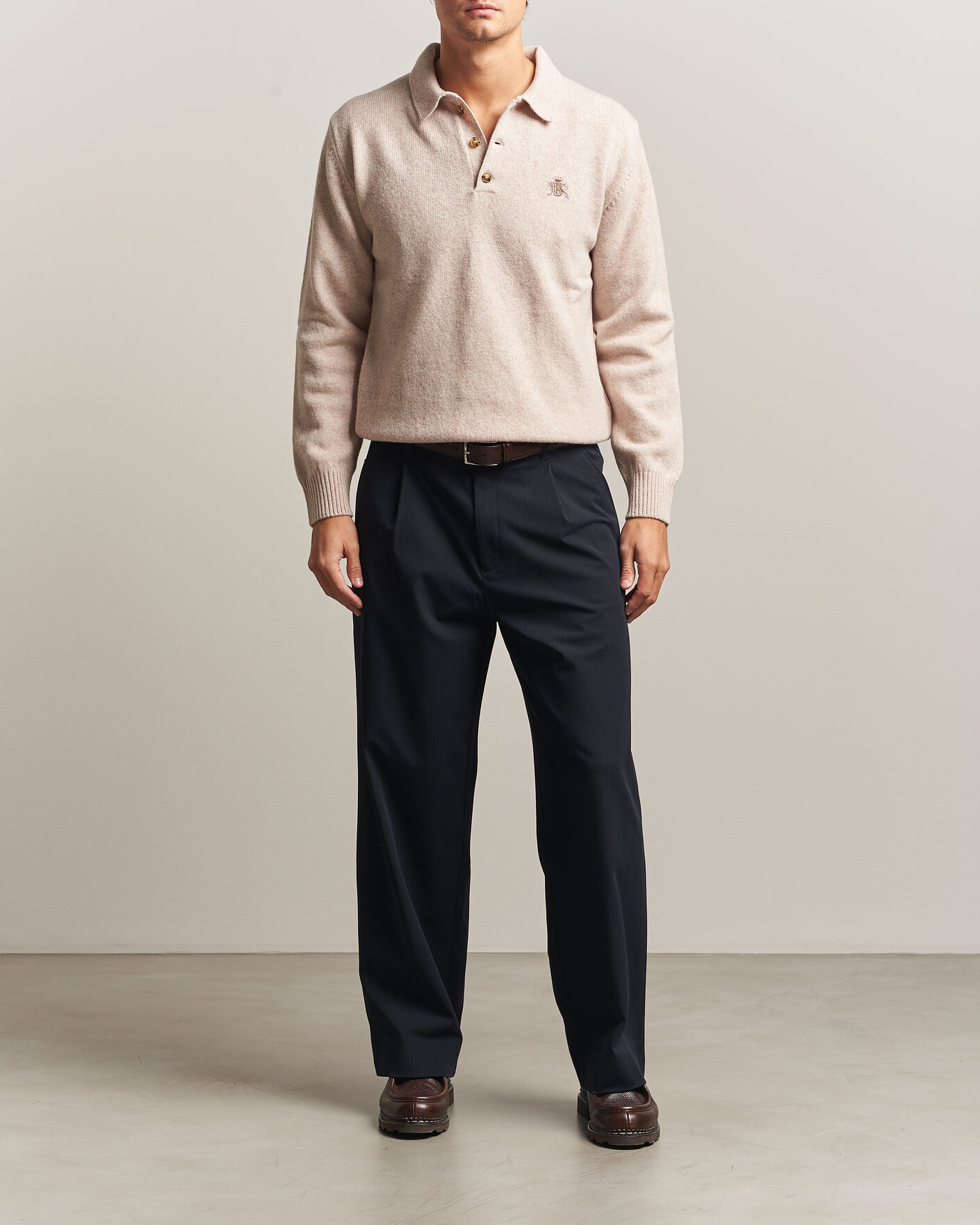 Homme | Pulls Et Tricots | Baracuta | Shetland Polo Antique White