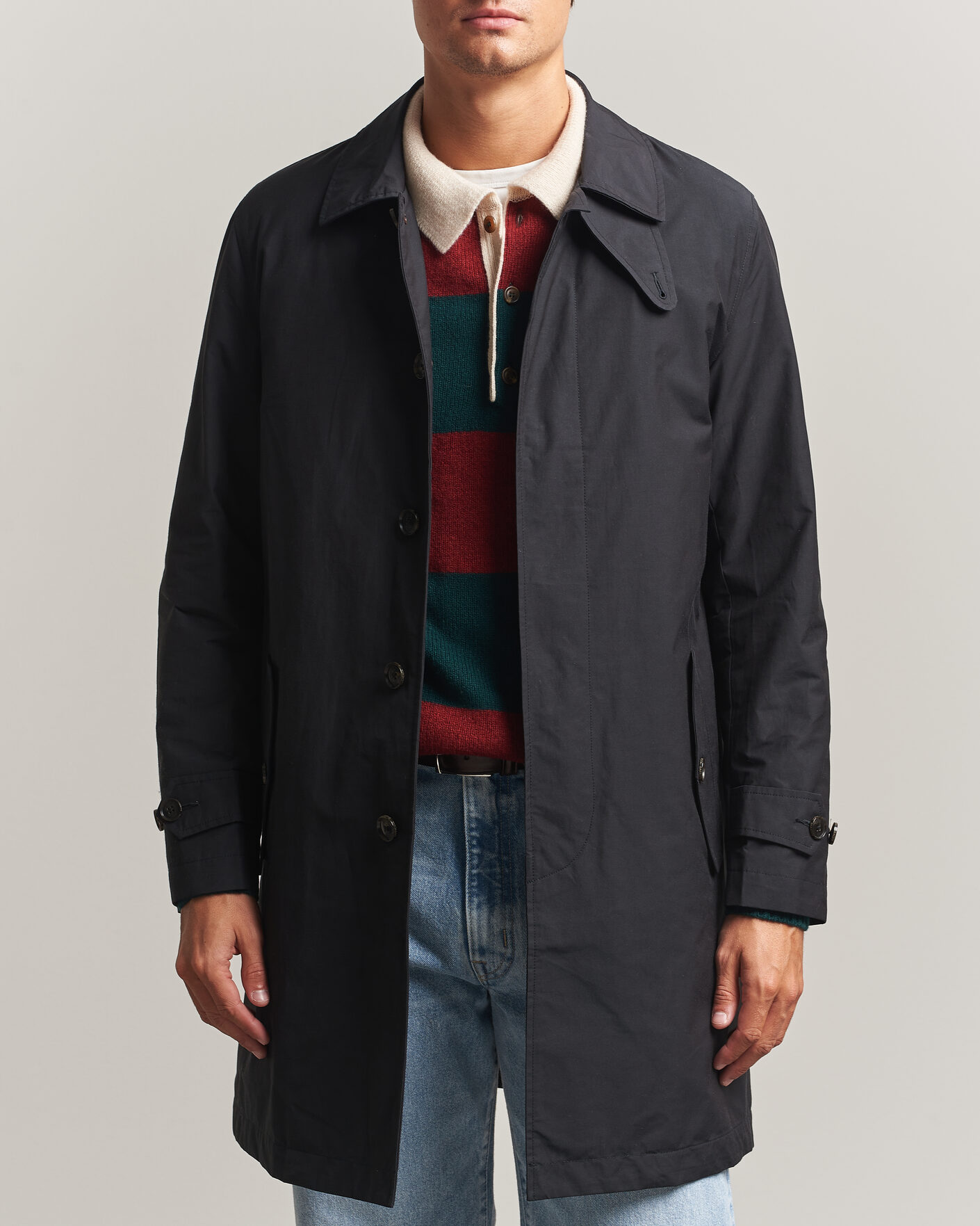 Homme | Manteaux Et Vestes | Baracuta | G10 Detachable Cloth Coat Dark Navy