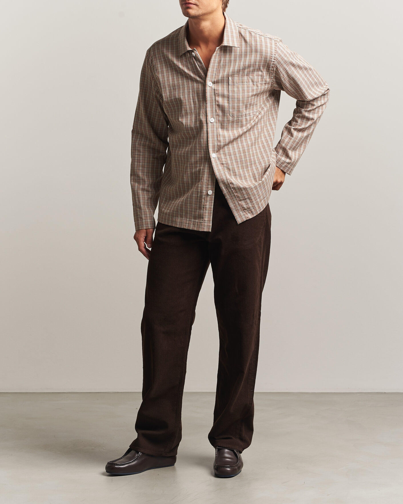 Homme | Pantalons | Sunflower | Loose Corduroy Pants Brown