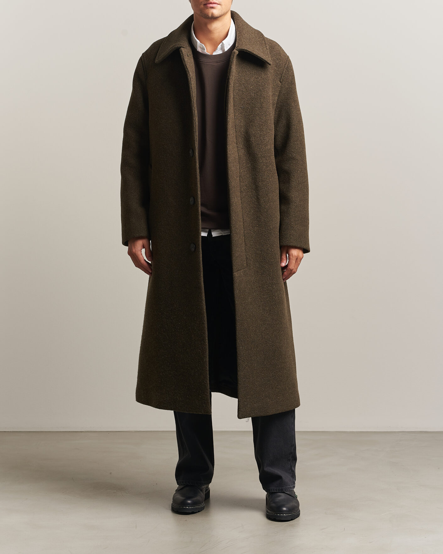 Homme | Manteaux Et Vestes | Sunflower | Wool Blend Winter Coat Green Moss