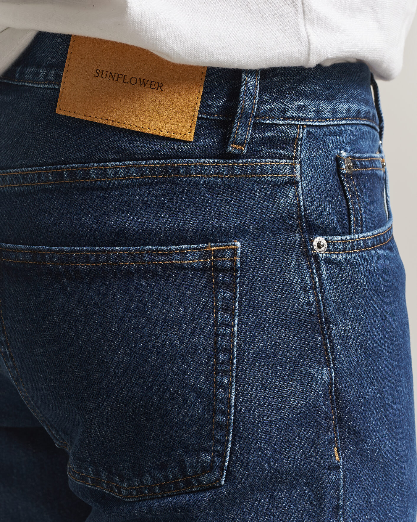 Homme | Jeans | Sunflower | Low Straight Jeans Blue Wash