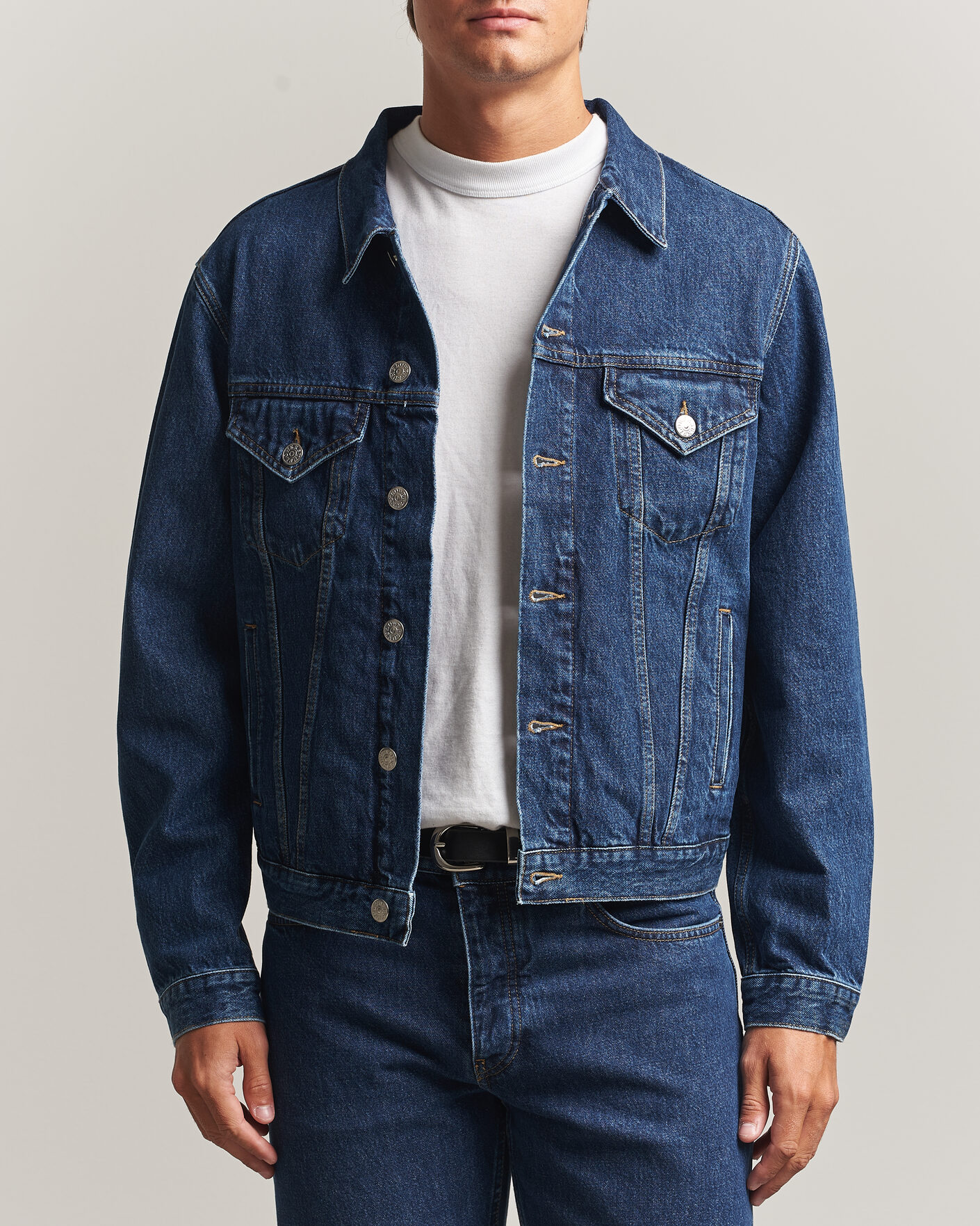 Homme | Manteaux Et Vestes | Sunflower | Trucker Denim Jacket Blue Wash