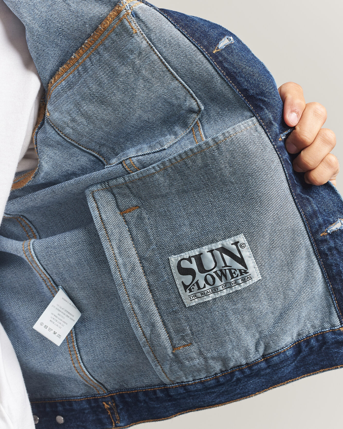 Homme | Manteaux Et Vestes | Sunflower | Trucker Denim Jacket Blue Wash
