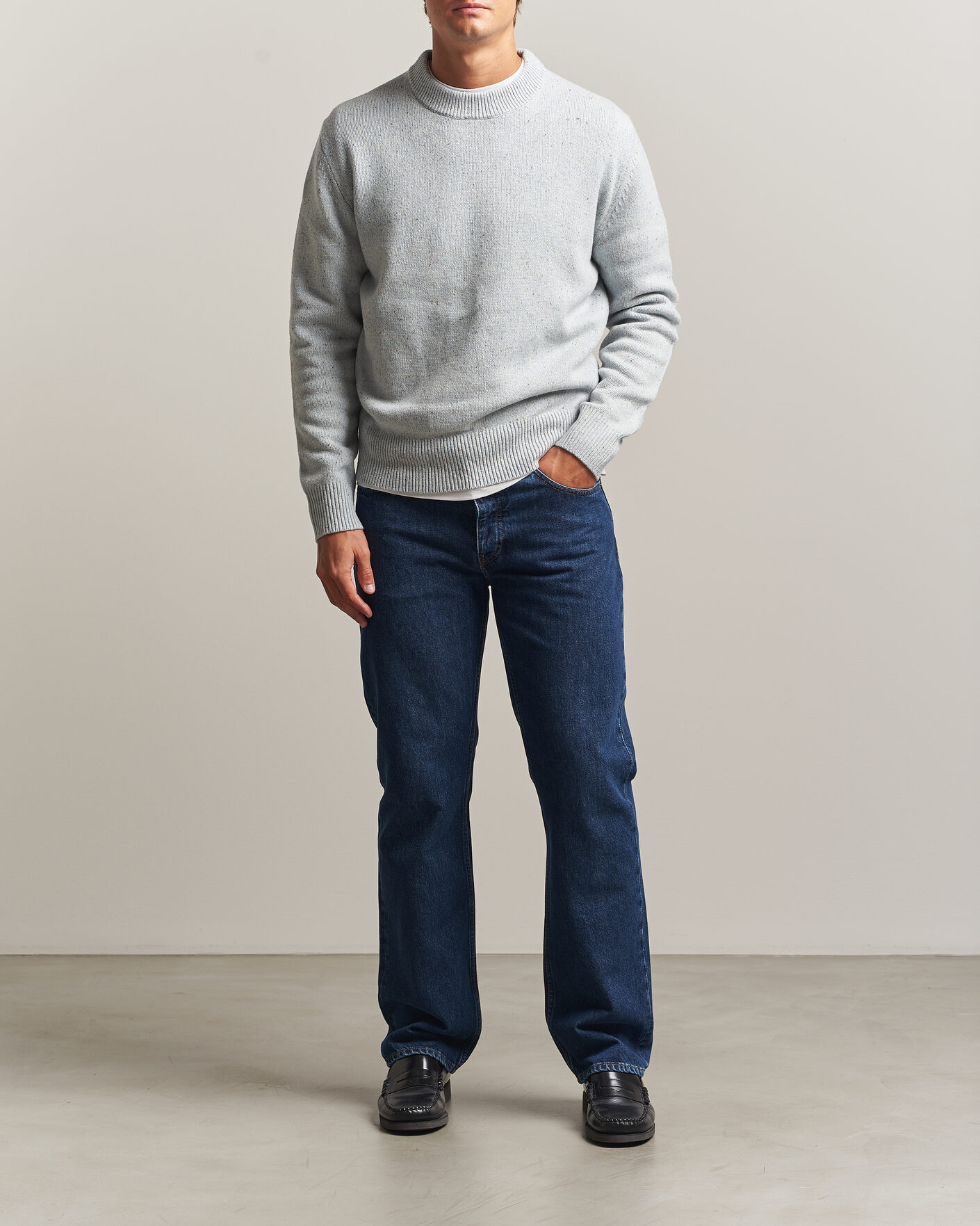 Homme | Pulls Et Tricots | Sunflower | Moon Donegal Sweater Light Blue