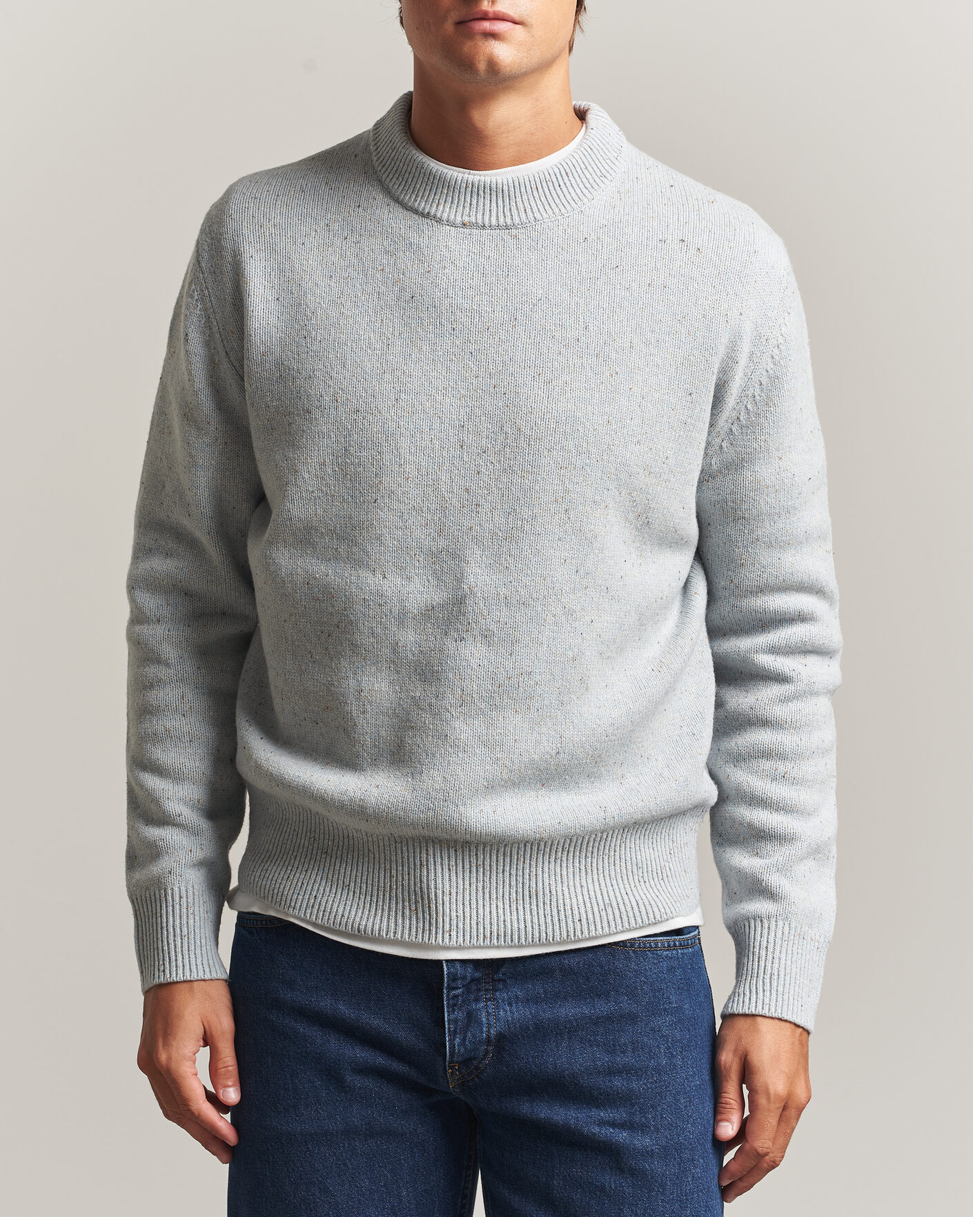 Homme | Pulls Et Tricots | Sunflower | Moon Donegal Sweater Light Blue