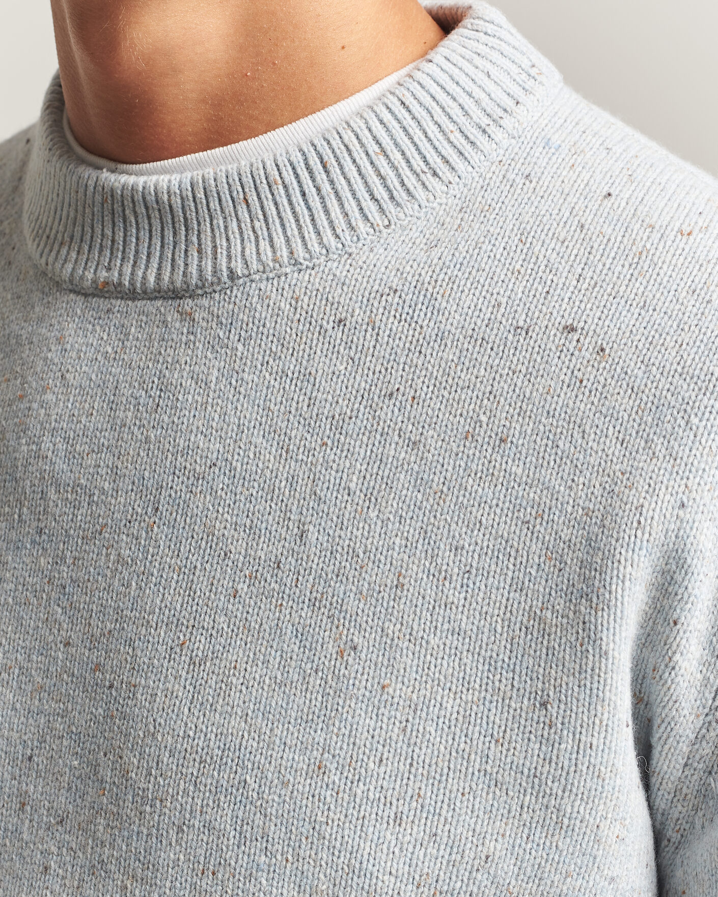 Homme | Pulls Et Tricots | Sunflower | Moon Donegal Sweater Light Blue