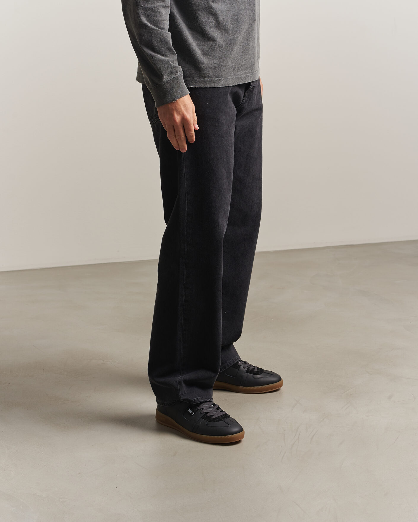 Homme | Baskets | P448 | Monza Leather/Suede Sneaker Black