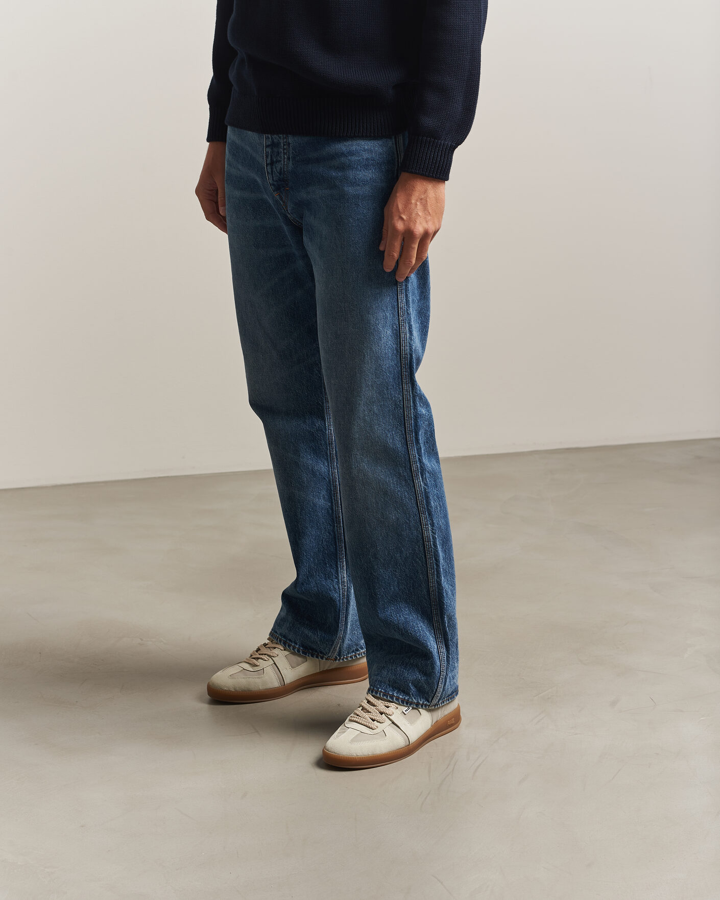 Homme | Baskets | P448 | Monza Suede Sneaker Beige/White