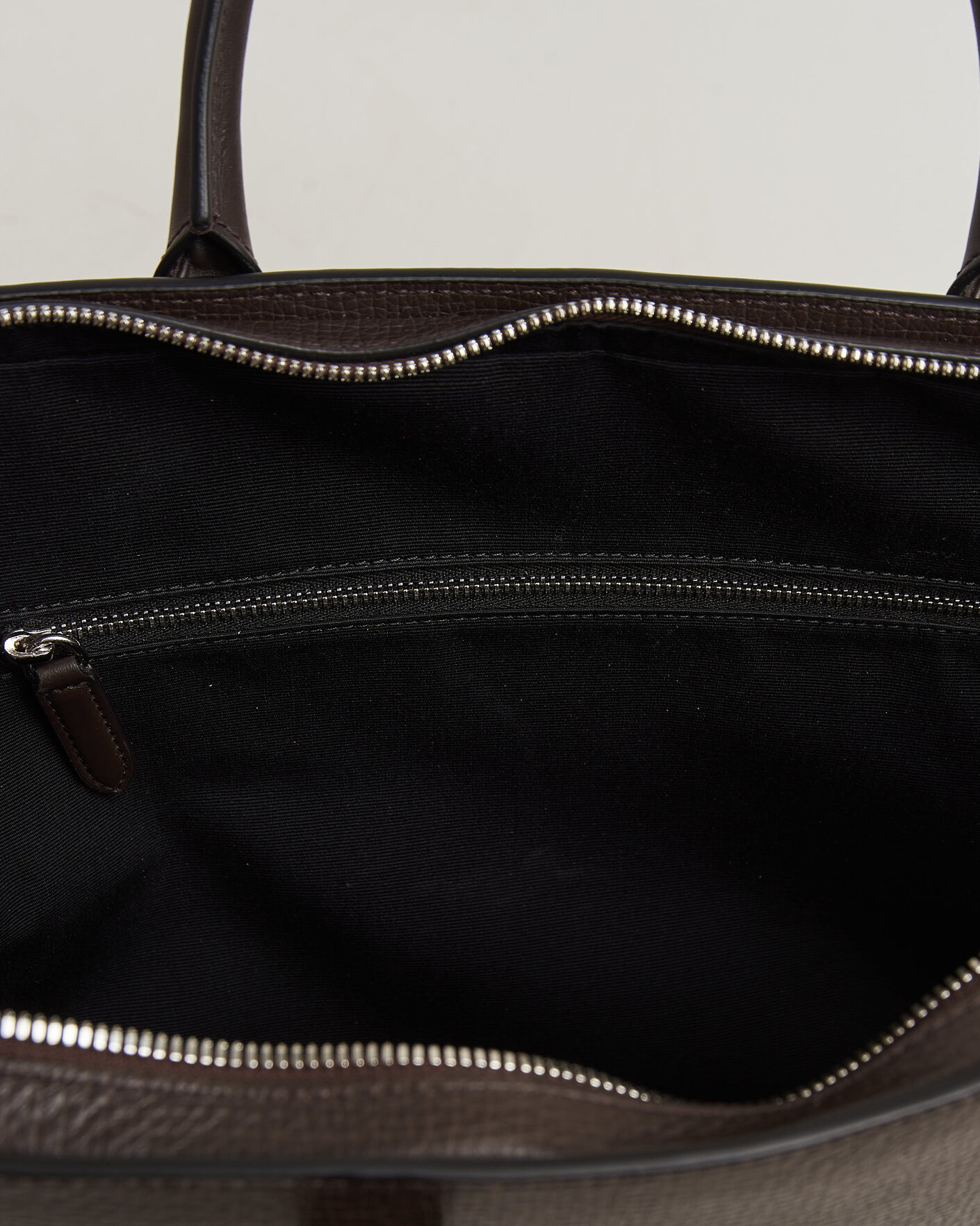Homme | Sacs | Smythson | Ludlow Ultra Slim Briefcase With Zip Front Dark Brown