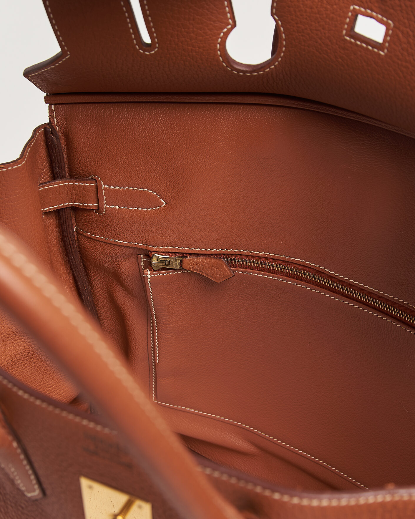 Homme | Pre-Owned & Vintage Bags | Hermès Pre-Owned | Birkin 35 Togo Leather Cognac Brown