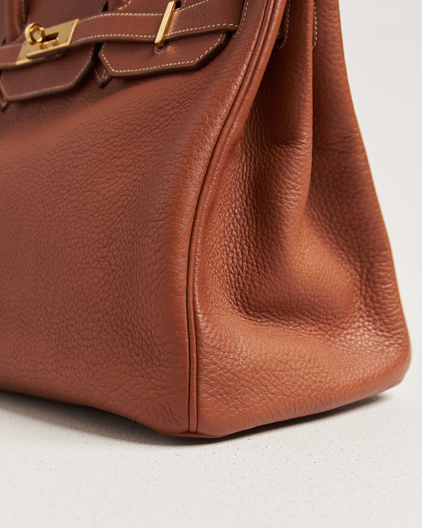 Homme | Pre-Owned & Vintage Bags | Hermès Pre-Owned | Birkin 35 Togo Leather Cognac Brown