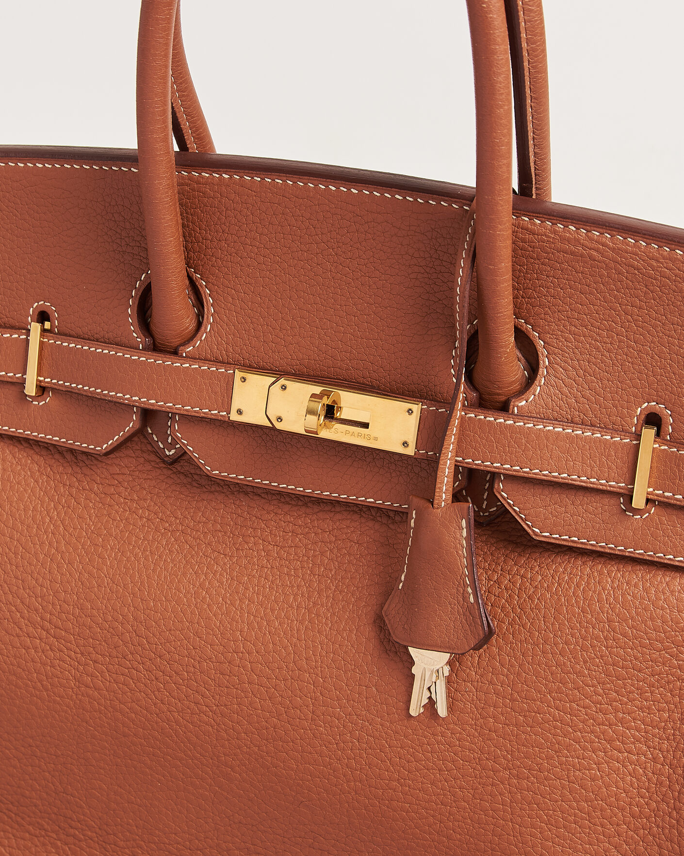 Homme | Pre-Owned & Vintage Bags | Hermès Pre-Owned | Birkin 35 Togo Leather Cognac Brown