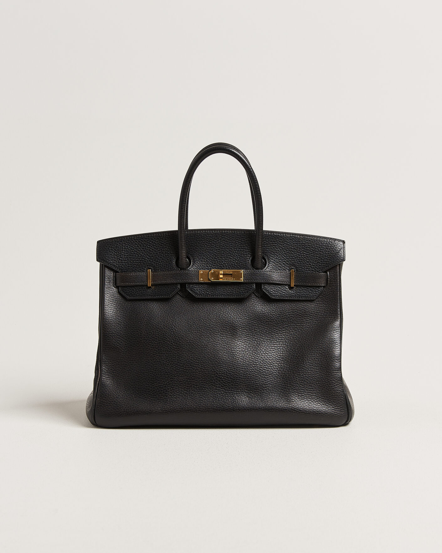 Homme | Pre-Owned & Vintage Bags | Hermès Pre-Owned | Birkin 35 Retourné Ardennes Leather Black