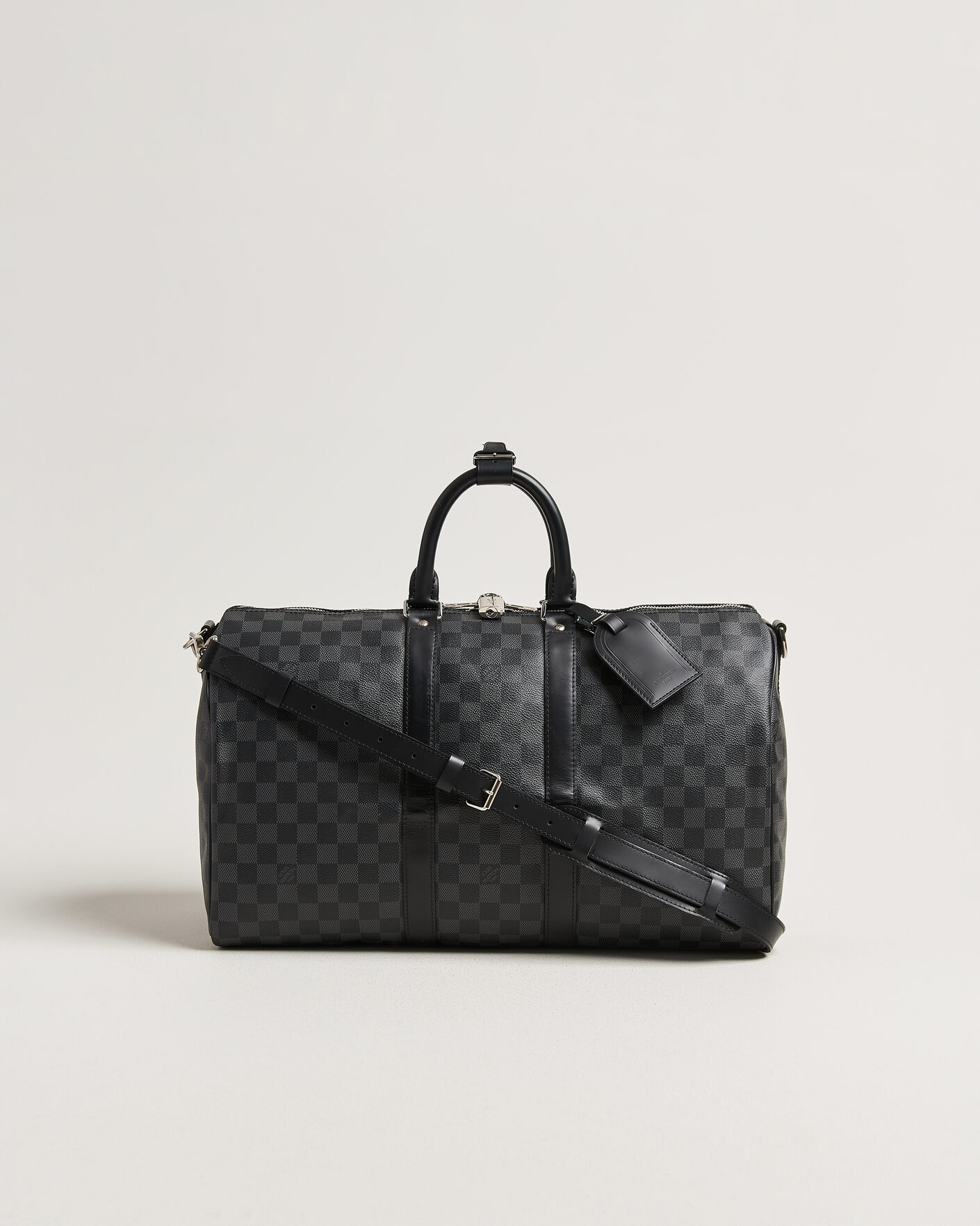 Homme | Pre-Owned & Vintage Bags | Louis Vuitton Pre-Owned | Keepall 45 Bandouliére Damier graphite